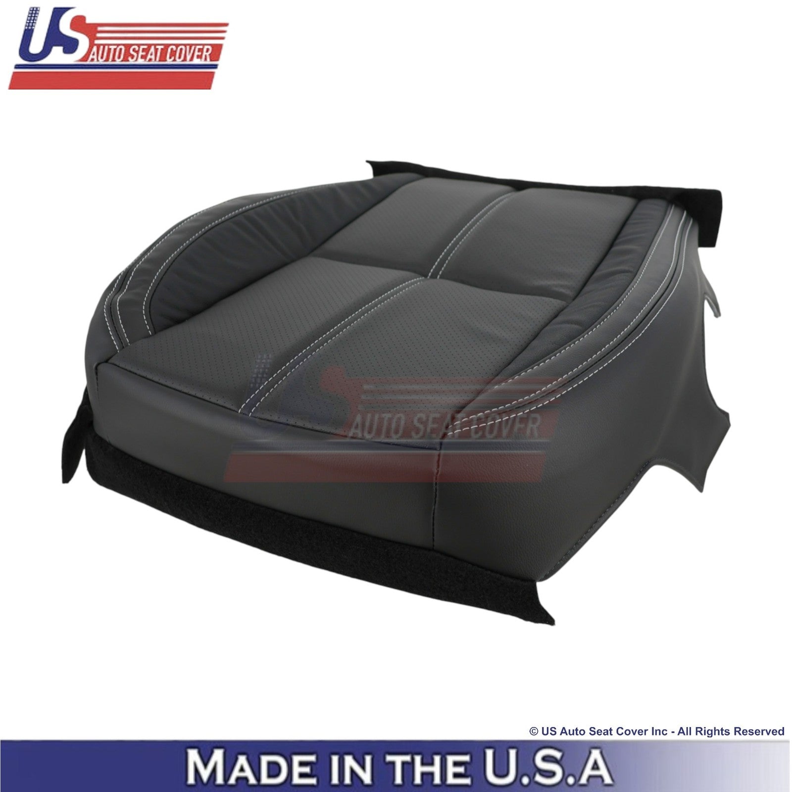 2017-2018 Fits Subaru Forester Touring Genuine Leather Bottom Seat Covers Black