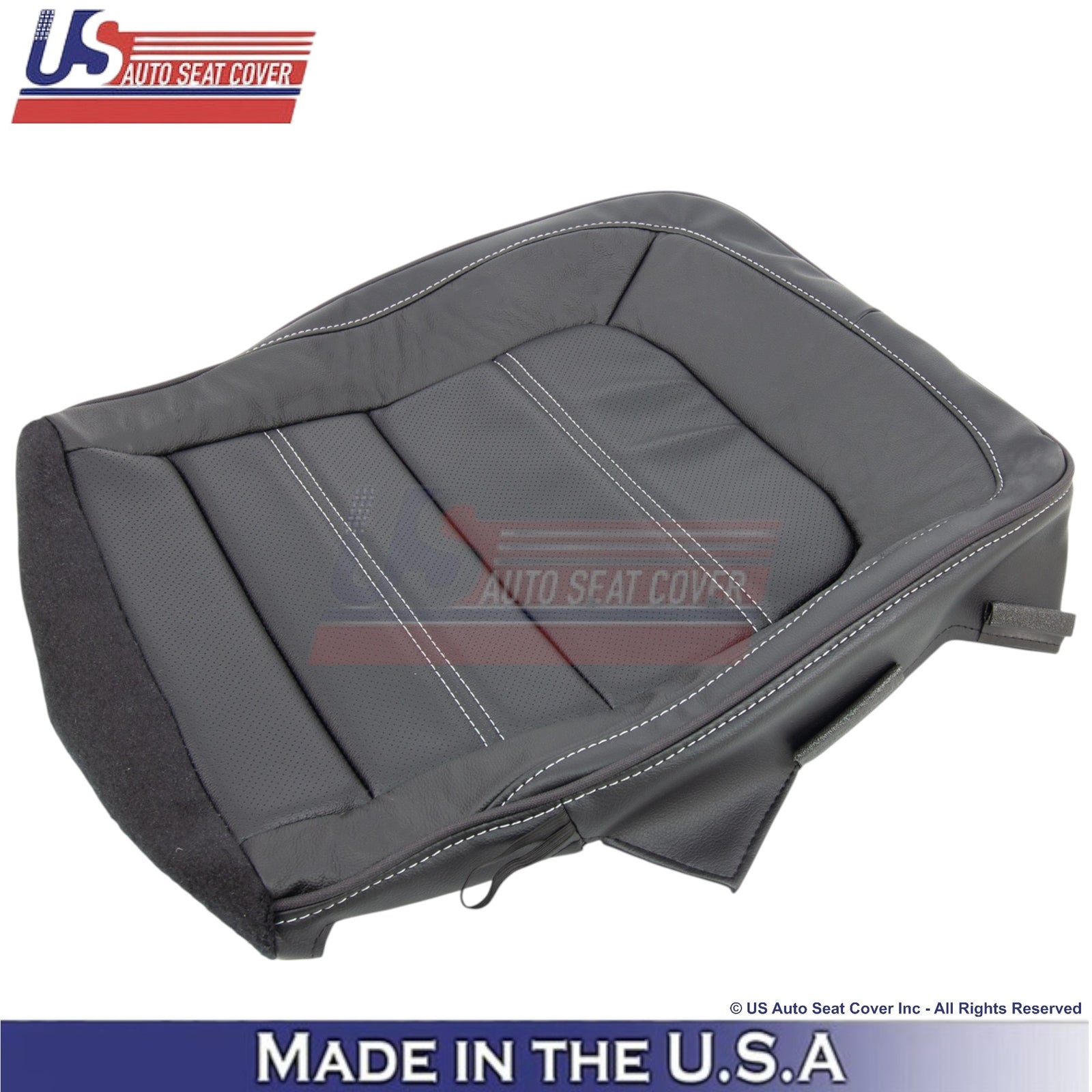 2015-2022 For GMC Canyon Denali Leatherette Bottom Replacement Covers Jet Black