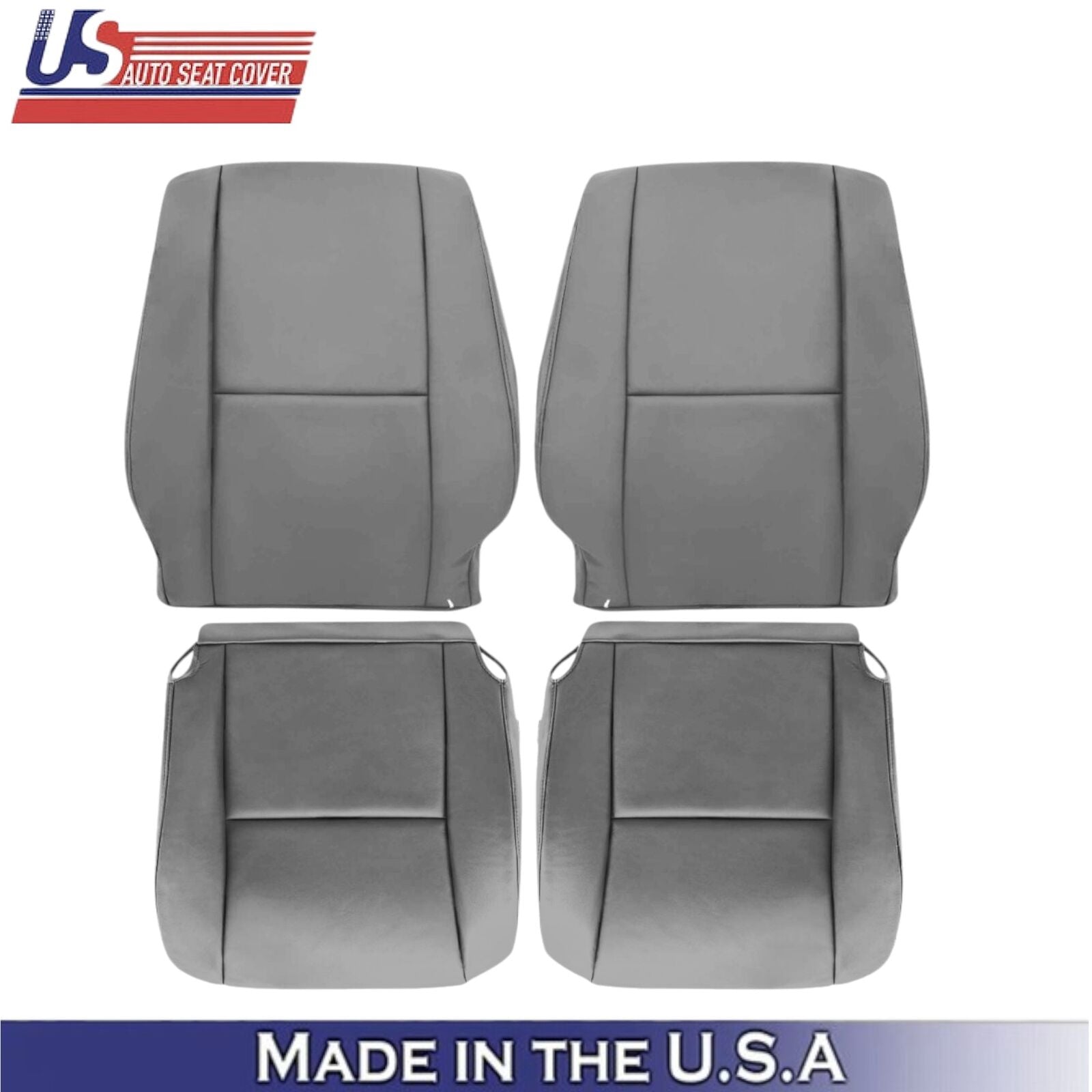 2005-2007 For Toyota Sequoia Leatherette Front Replacement Seat Covers Gray
