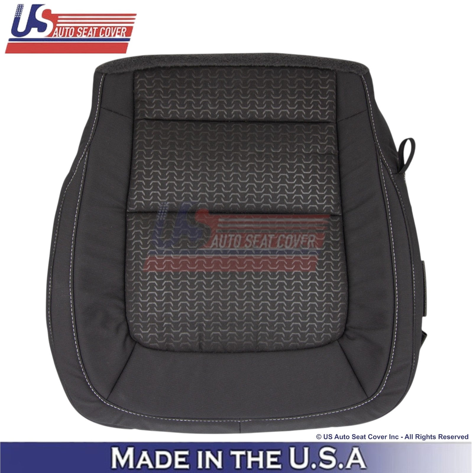 2015-2022 Fits GMC Canyon SLE SLT Passenger Bottom Cloth Seat Cover Jet Black