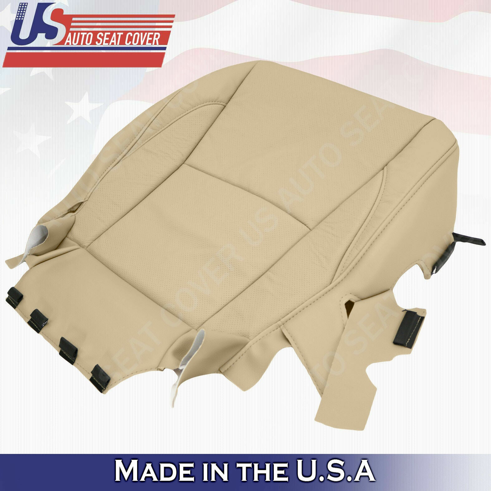 Fits For Lexus ES 2007 2008 2009 Driver Bottom Leather seat cover Tan Perforated