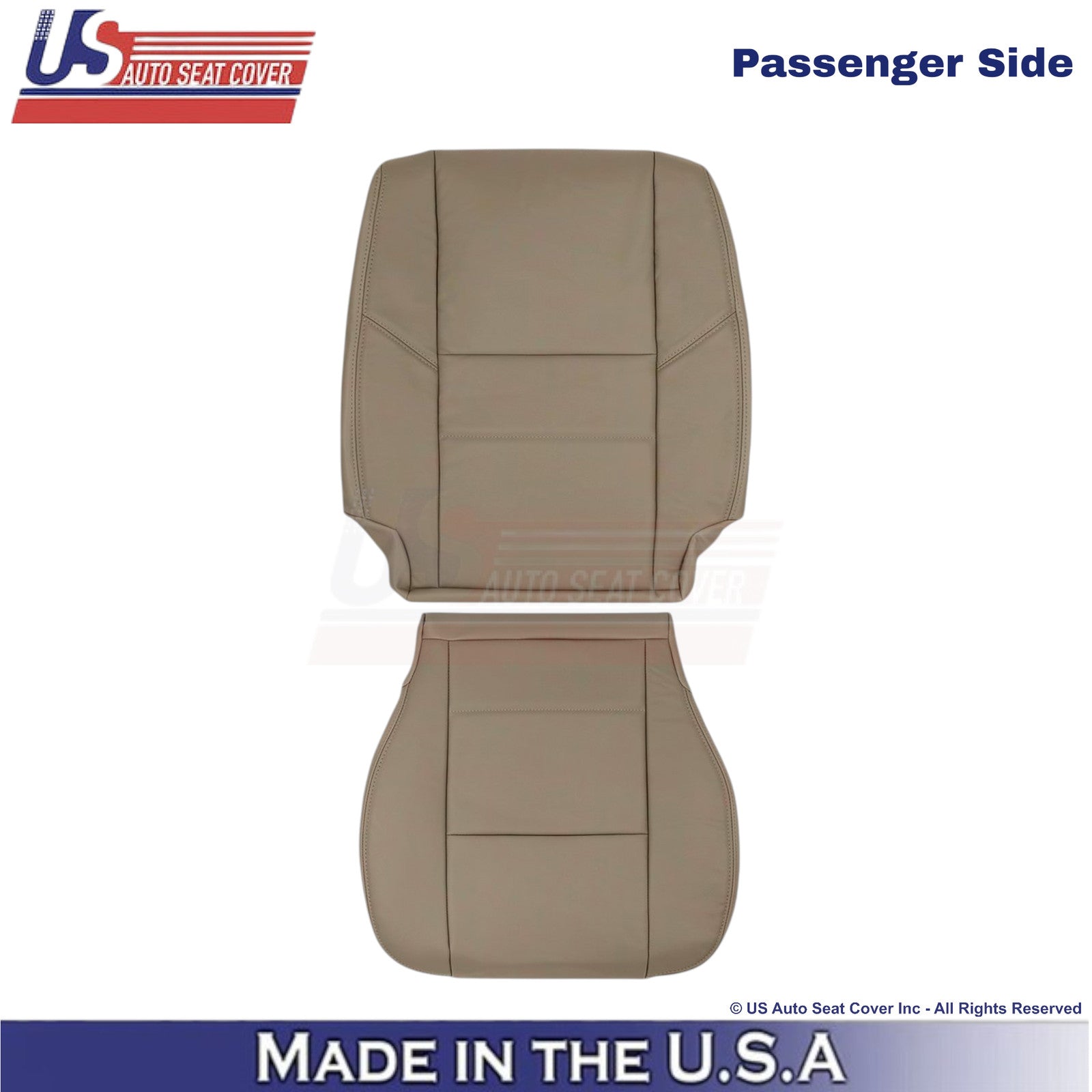 2000-2004 Fits Toyota Tundra Leatherette Front Passenger Seat Covers Charcoal