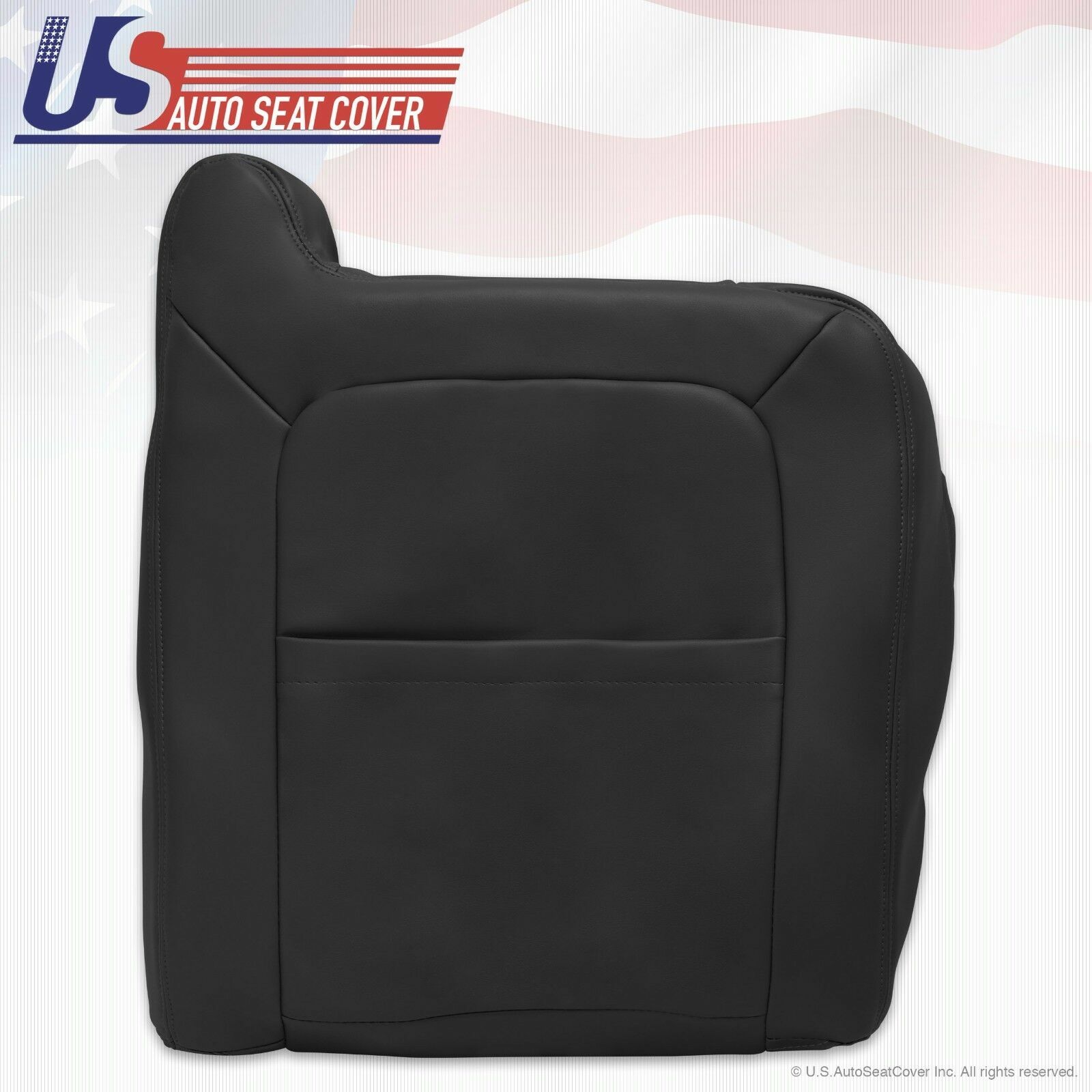2004 CHEVY SILVERADO 2500 FRONT SEAT COVERS DARK GRAY LEATHER 692 + FOAM CUSHION