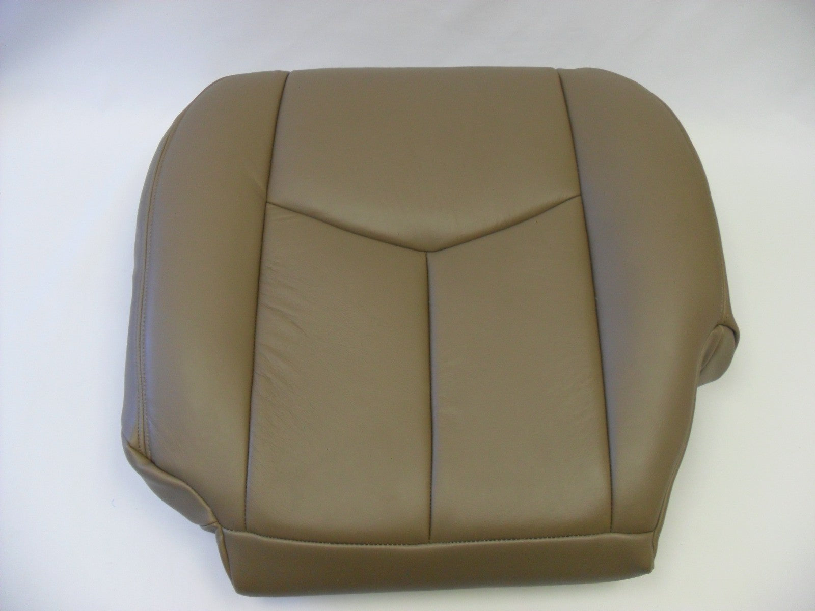 2003 To 06 Chevy Silverado Driver Top Lean Back & Bottom Leather Seat Covers Tan