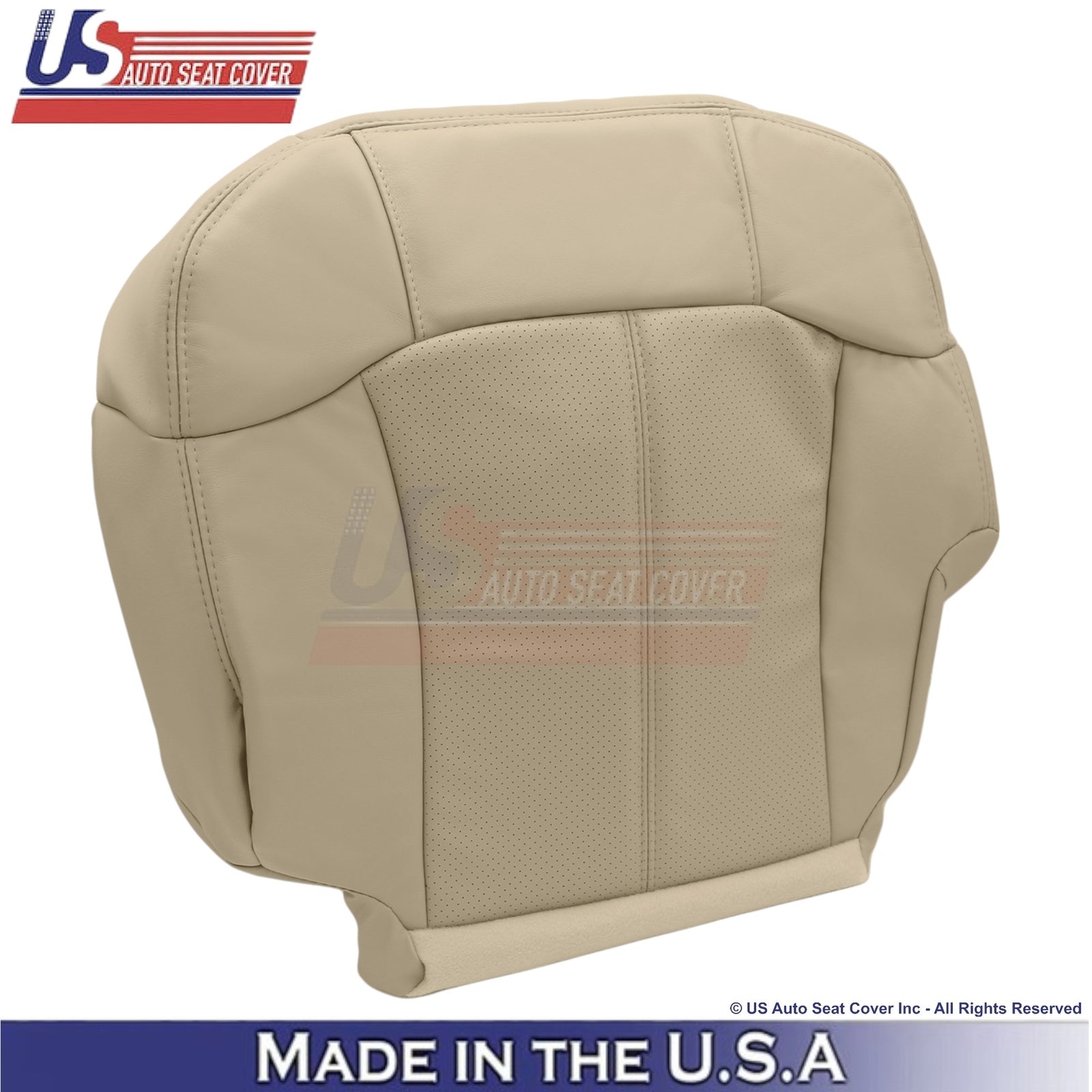 2002 For Cadillac Escalade Leatherette Driver Side Seat Covers Shale Neutral Tan