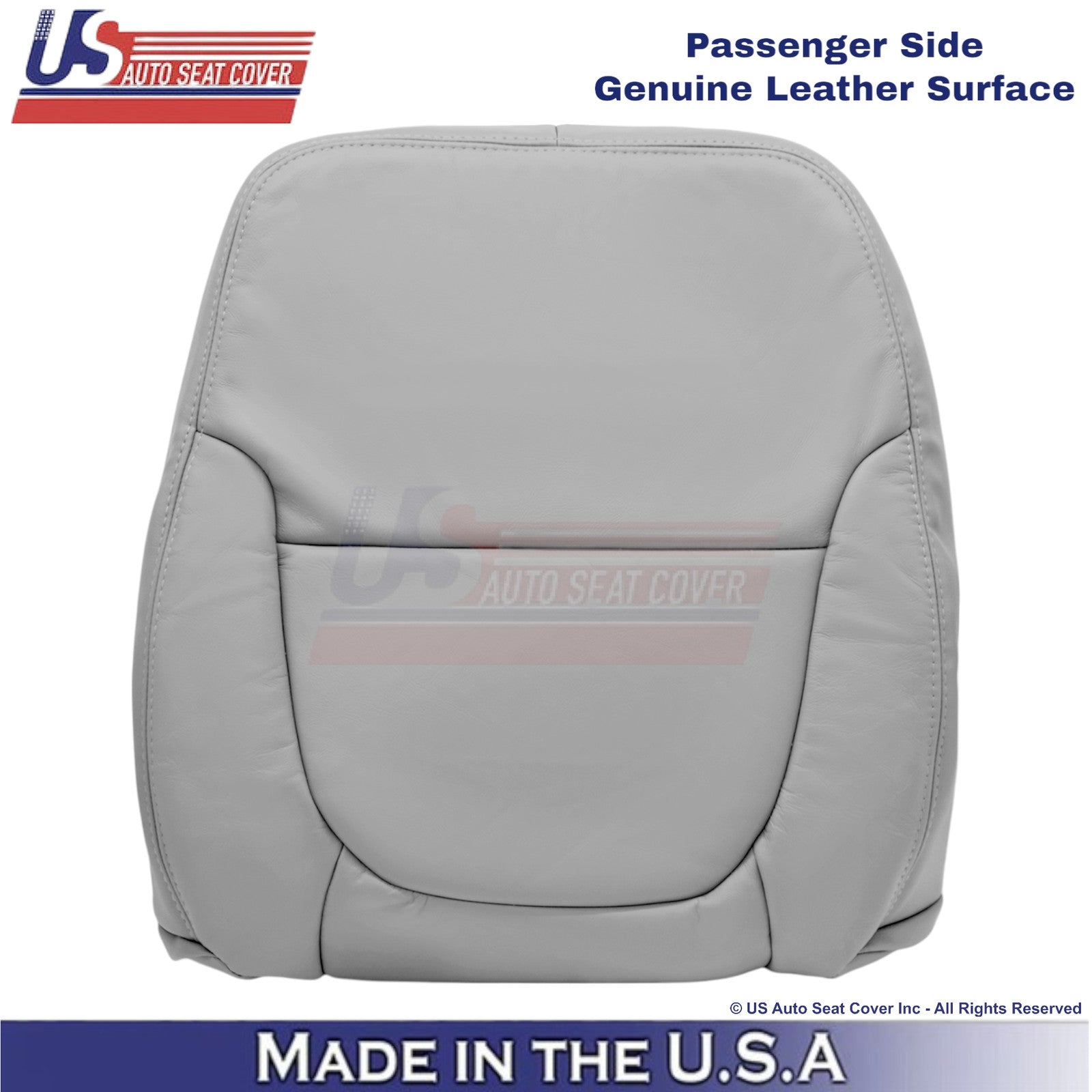 2001-2004 Fits Toyota Tundra Passenger Top Genuine Leather Cover Light Charcoal