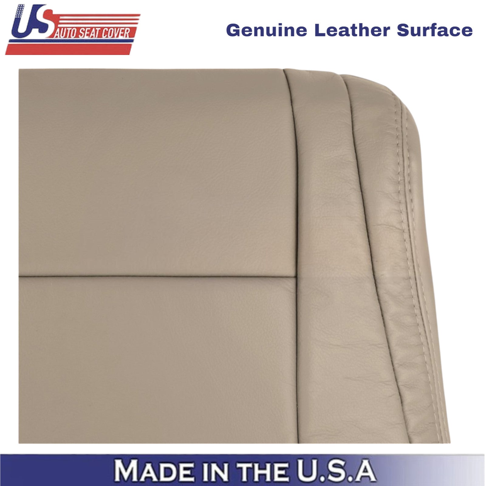 2007-2013 For Toyota Tundra Genuine Leather front Passenger Covers Sand Beige