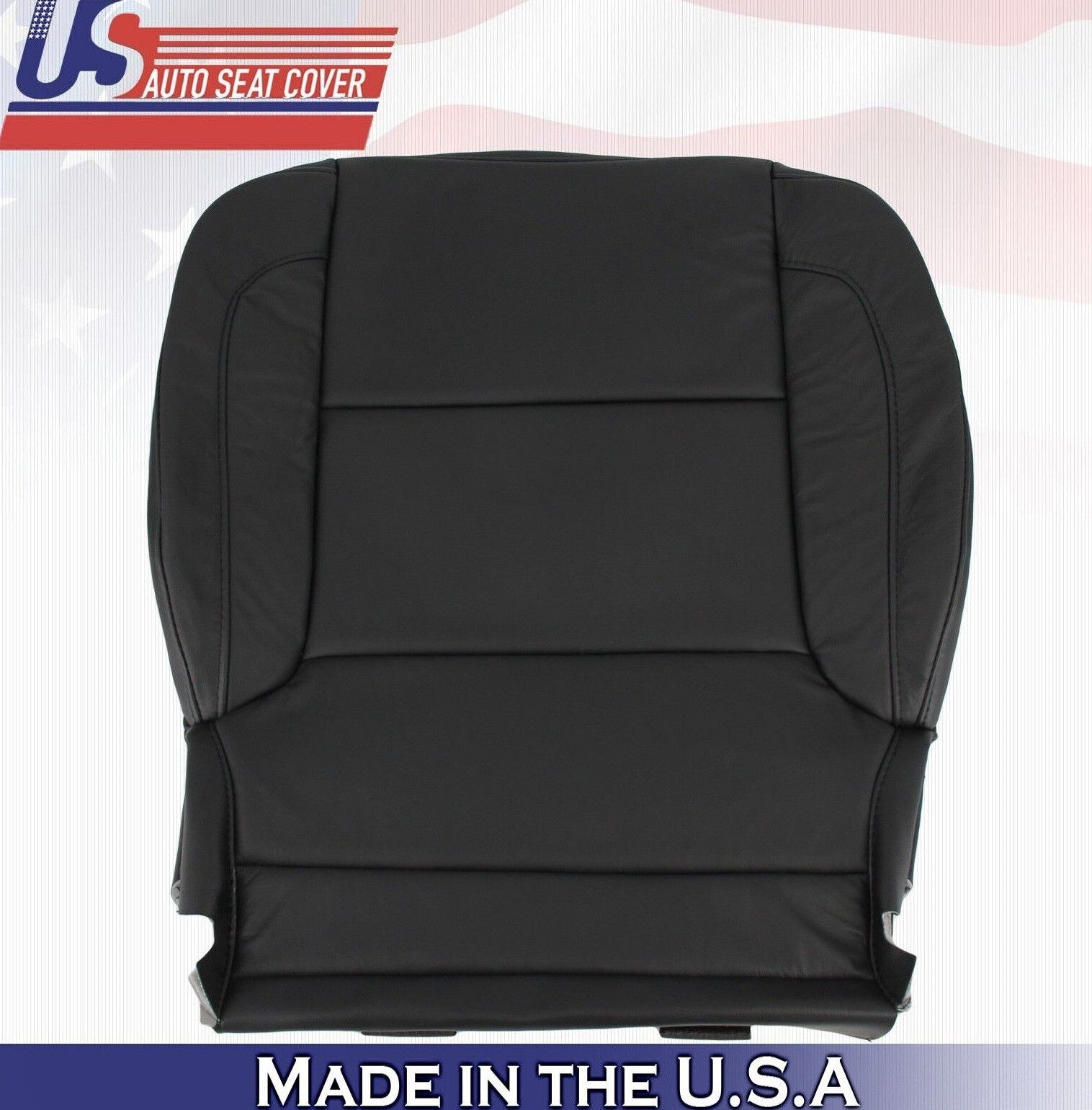 2018 2019 For Chevy Tahoe Passenger Side Bottom Leather Seat Cover Black