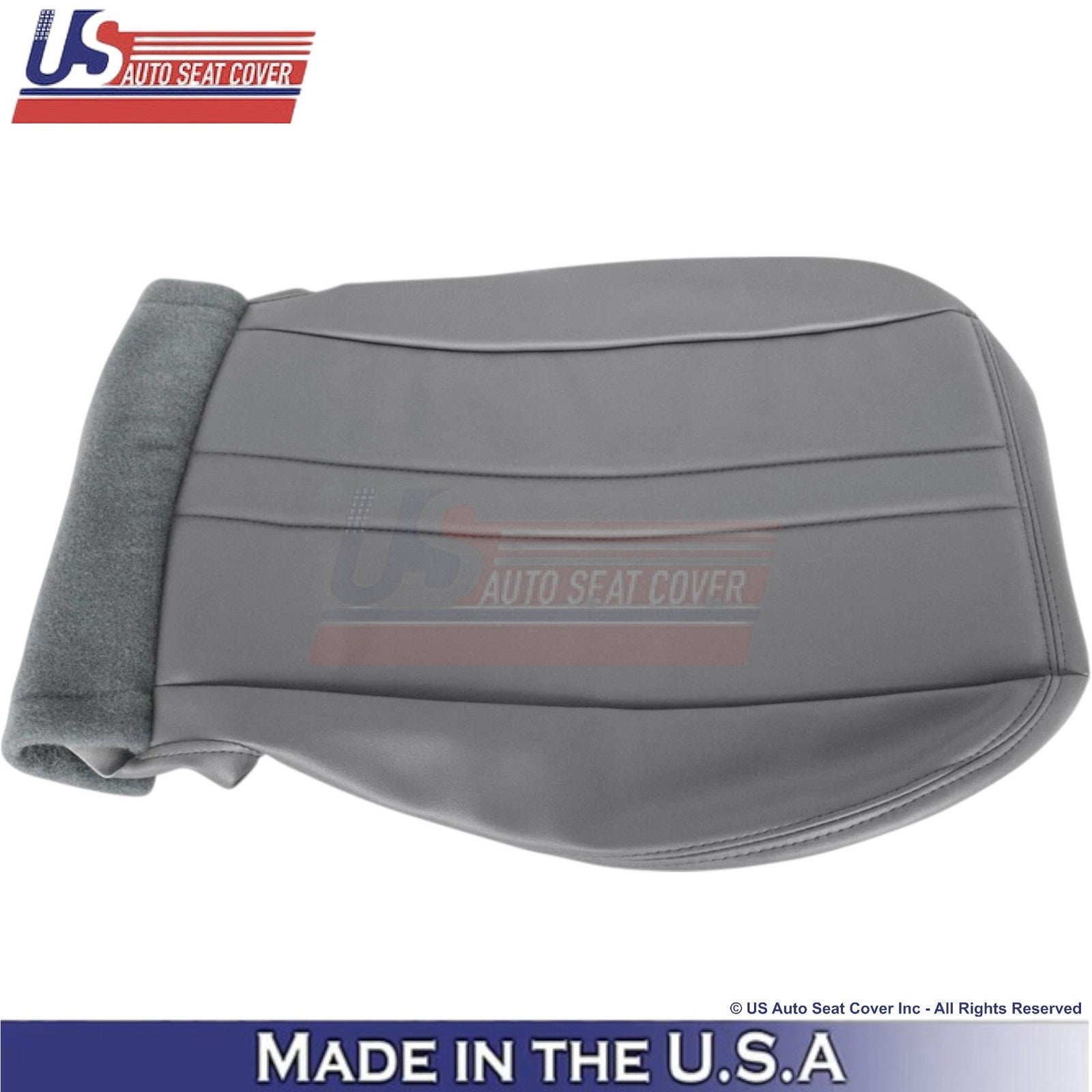 1996-2025 Fits Chevrolet Express Driver Bottom Leatherette Cover Medium Pewter