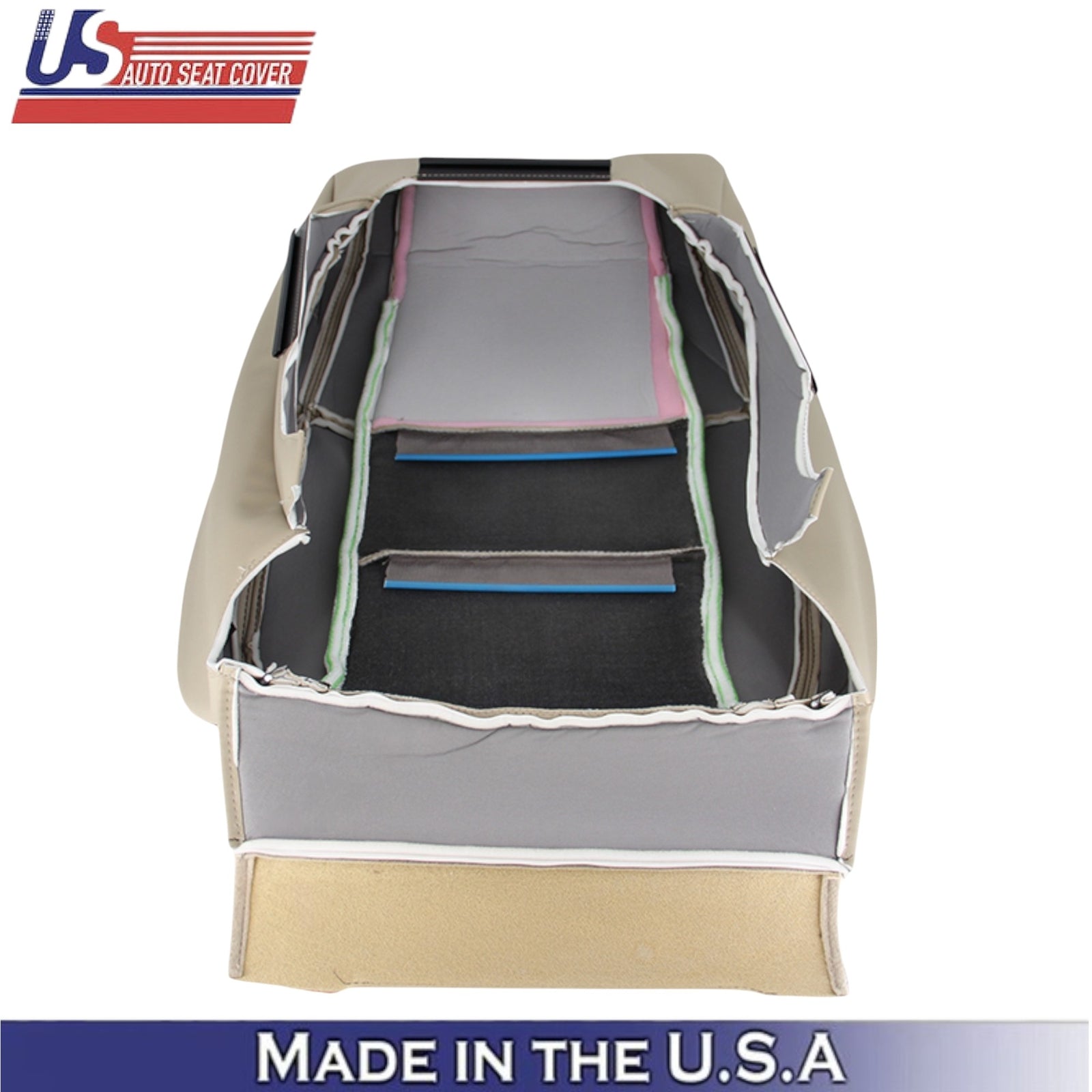2011-2021 For Jeep Grand Cherokee Leatherette Front Top Seat Covers Tan