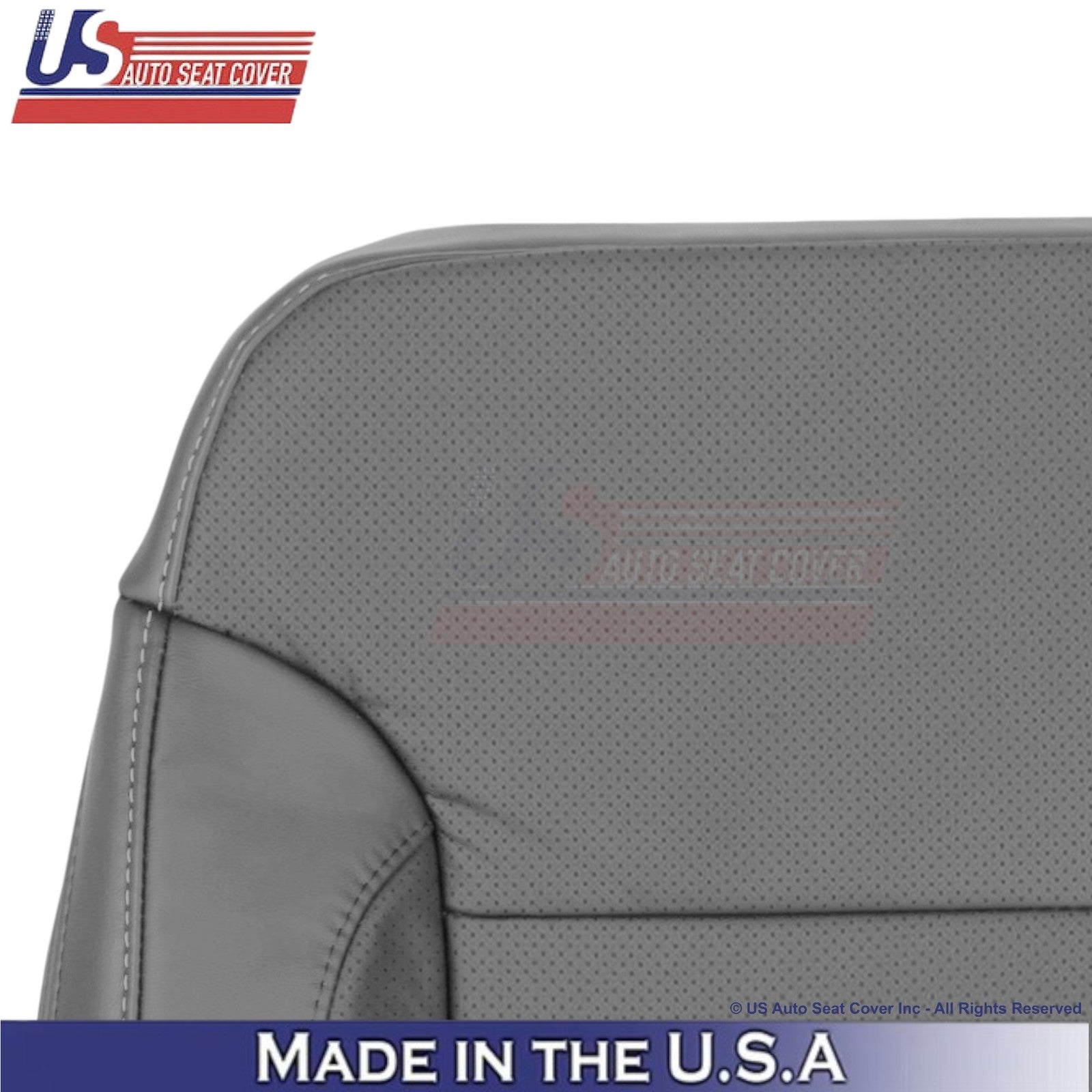 2014-2019 For Chevy Silverado 1500 LT LS Leatherette Perf Driver Top Cover Gray