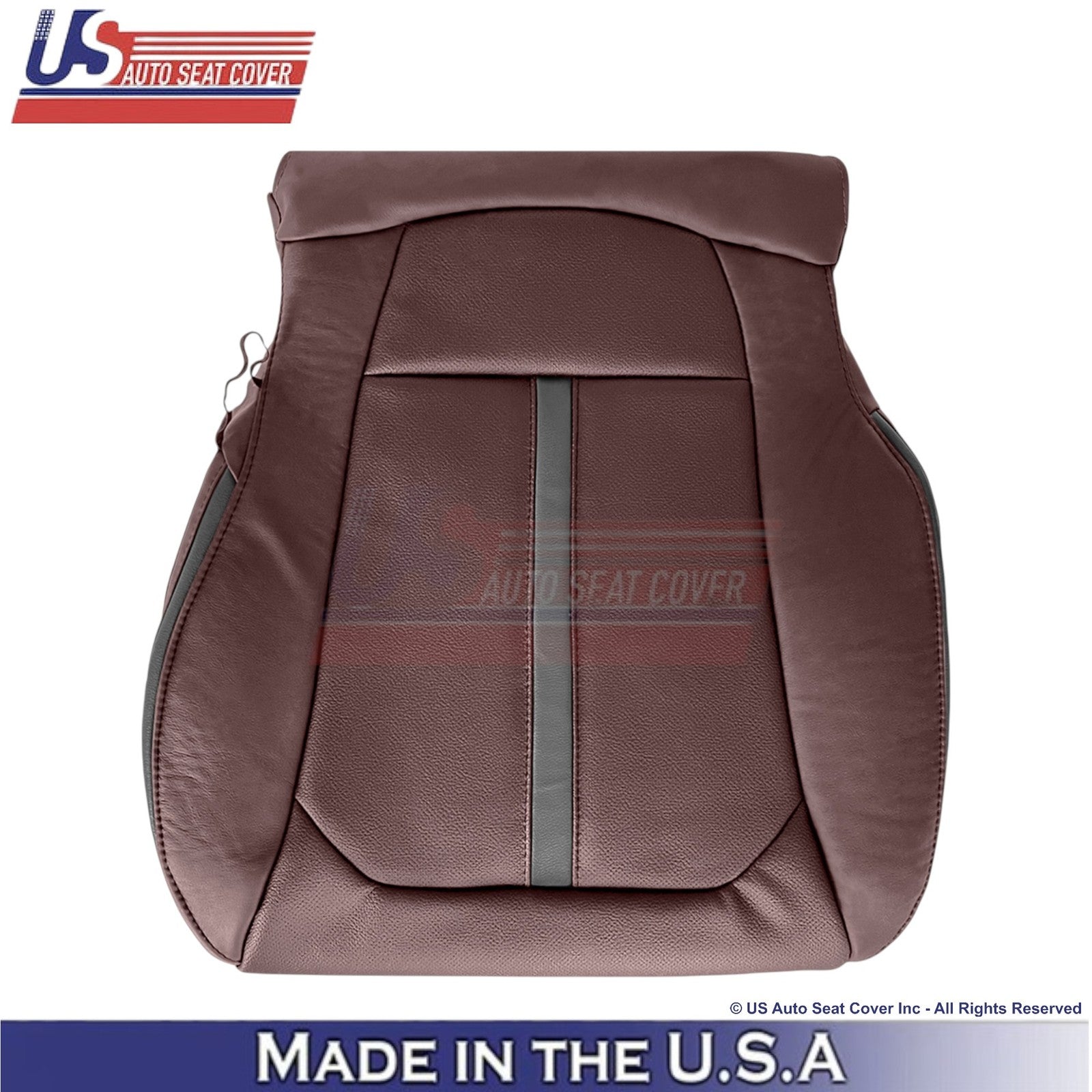 2018-2020 For Ford F150 Platinum Genuine Leather Front Bottom Covers Dk. Marsala
