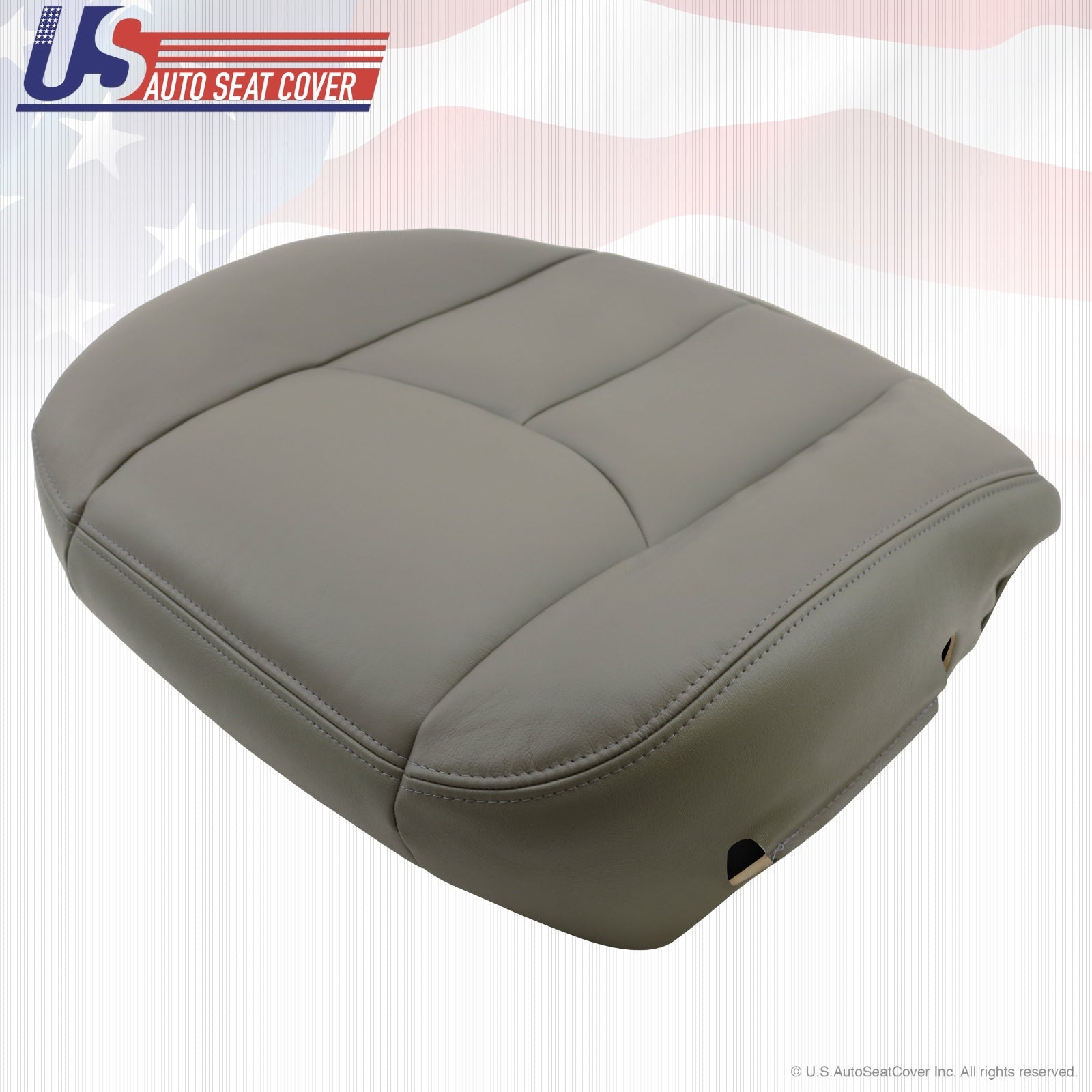 2003 2004 2005 2006 2007 GMC Sierra Driver Bottom Upholst Seat Cover pewter-gray