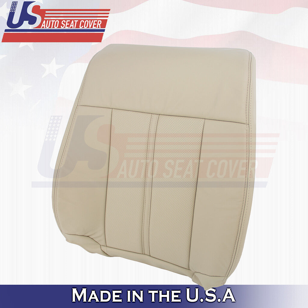 2015-2017 For Lincoln Navigator Leather Driver Top Replacement Seat Cover Tan