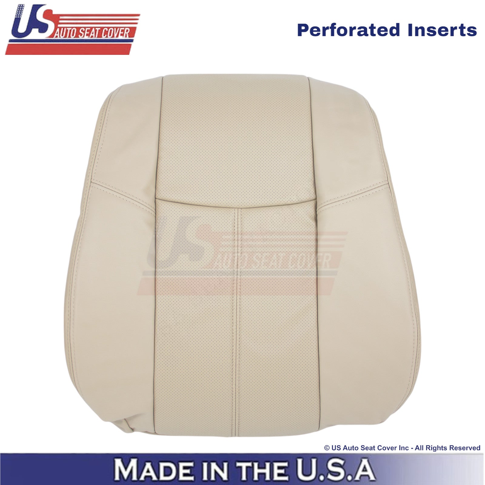 2013-2020 For Nissan Pathfinder Leather Driver Top Replacement Seat Cover Almond