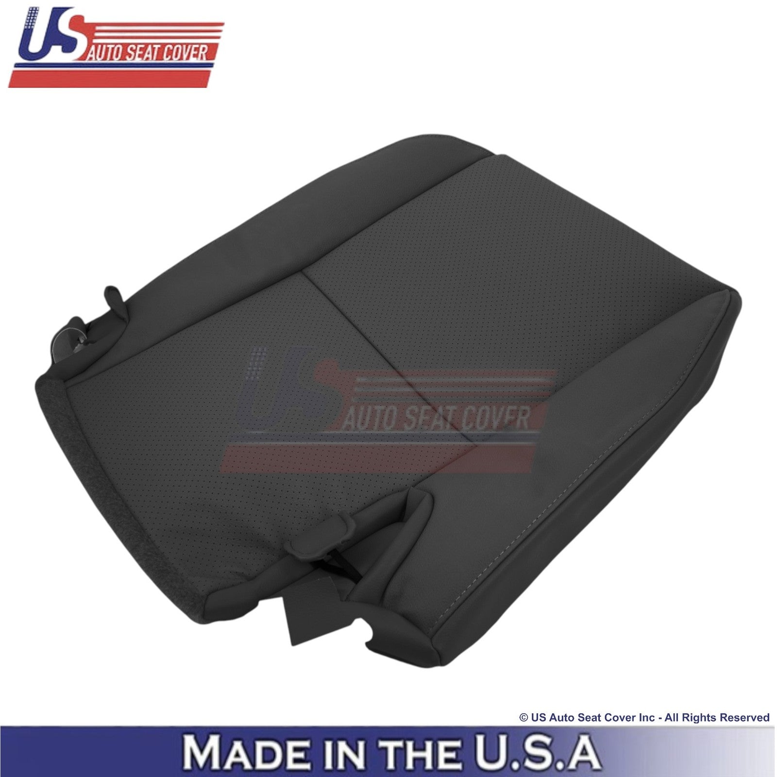 2010-2013 Fits Toyota Tundra Leather Perf. Rear Bottom Replacement Covers Black