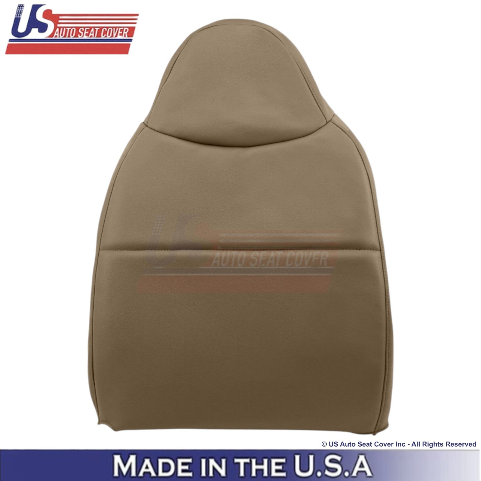 2008-2010 Fits Ford F-250 XL Leatherette Front Top Replacement Seat Covers Camel