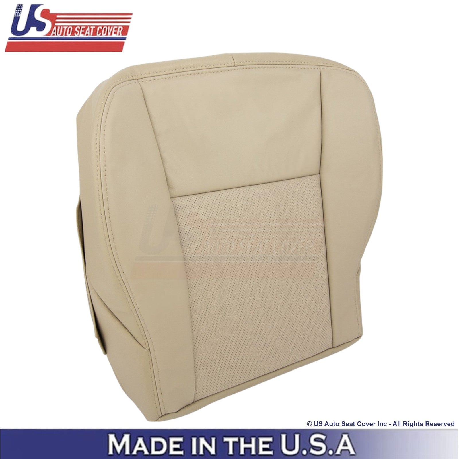 2003-2007 Fits Cadillac CTS Leather Front OEM Replacement Seat Covers Tan