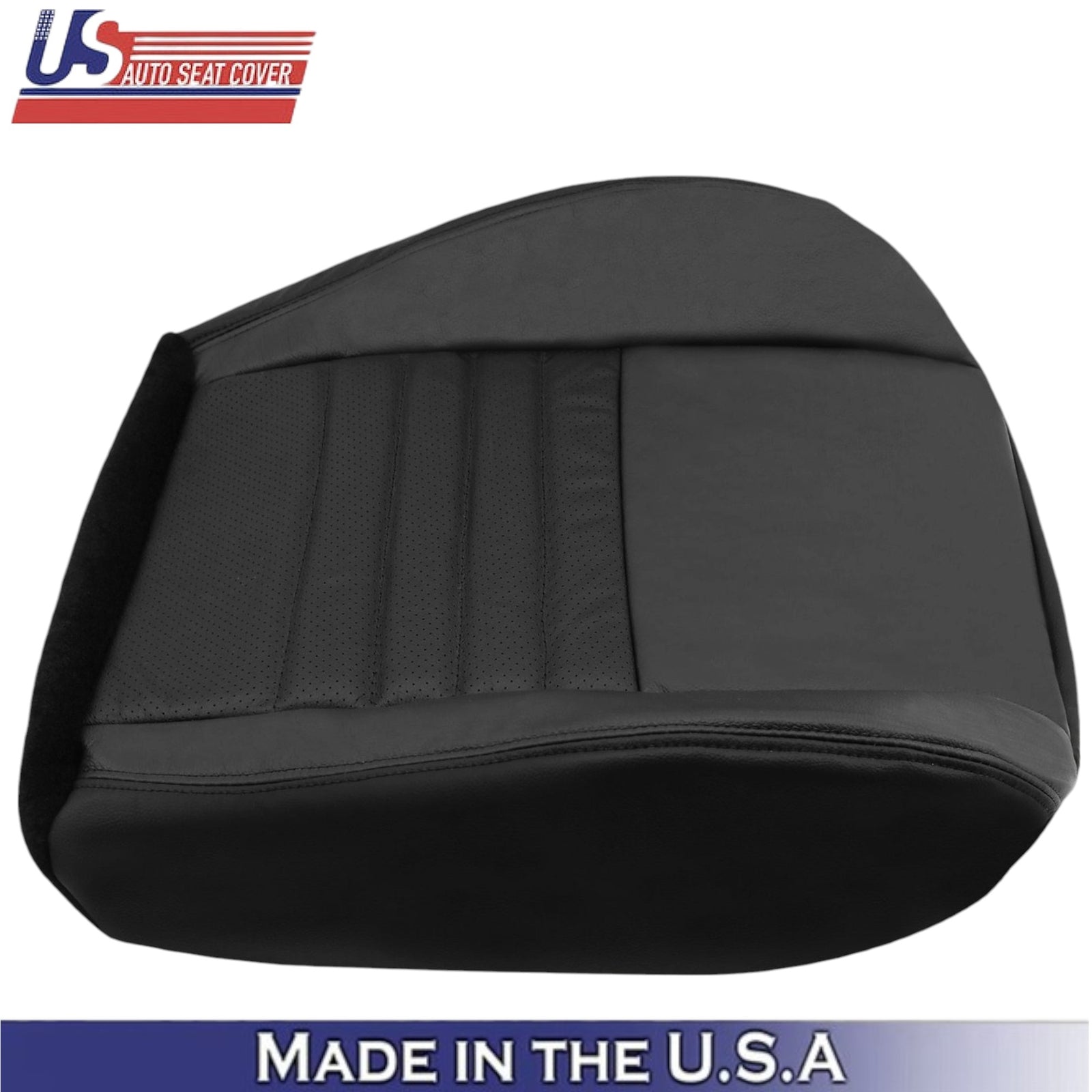 1999-2004 For Ford Mustang GT Leather Passenger Side Seat Covers Dark Charcoal