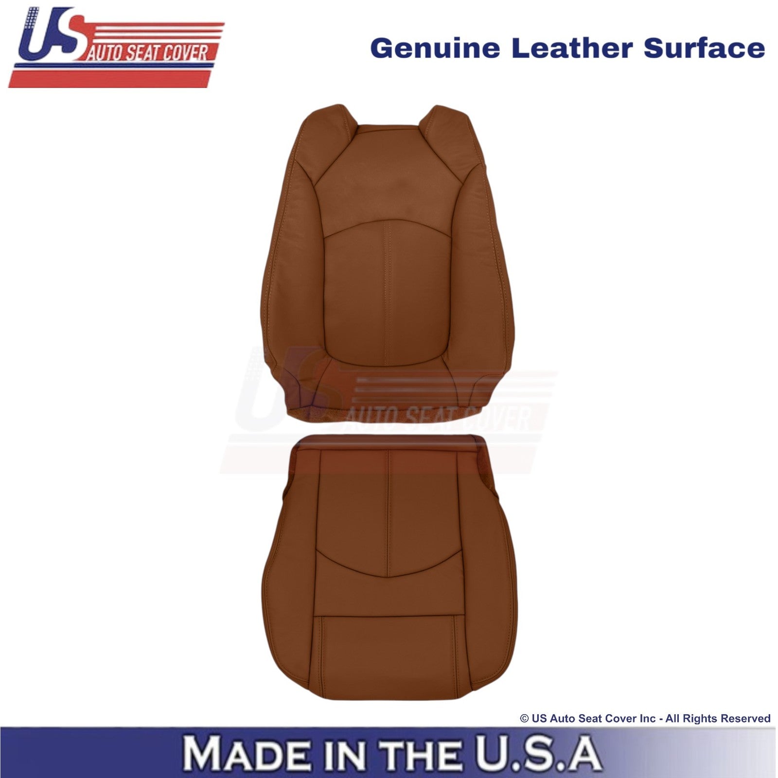 2015-2017 Fits Chevy Traverse Genuine Leather Driver Side Seat Covers Saddle Up