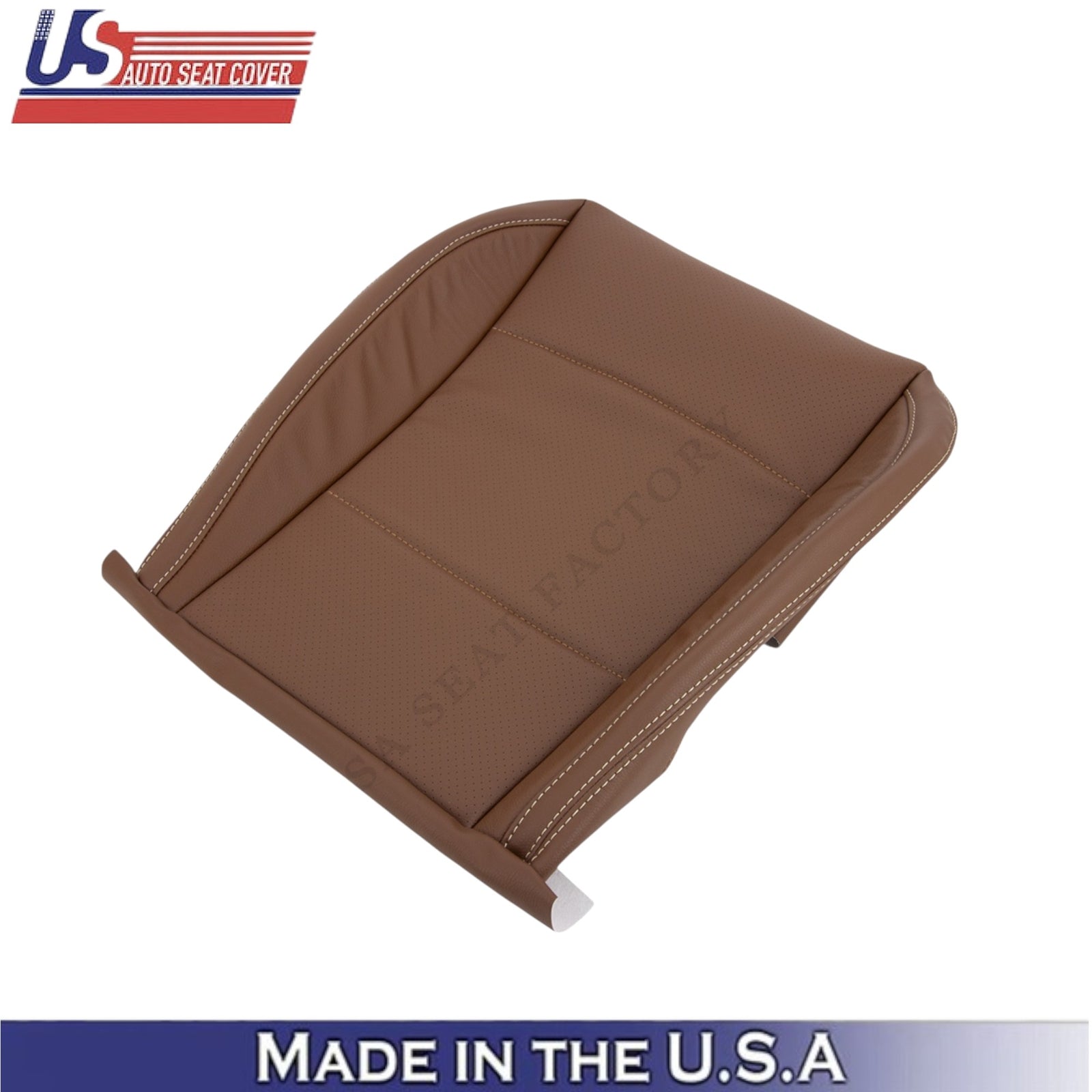 2015-2017 For Subaru Outback Leatherette Front Bottom Seat Covers Java Brown