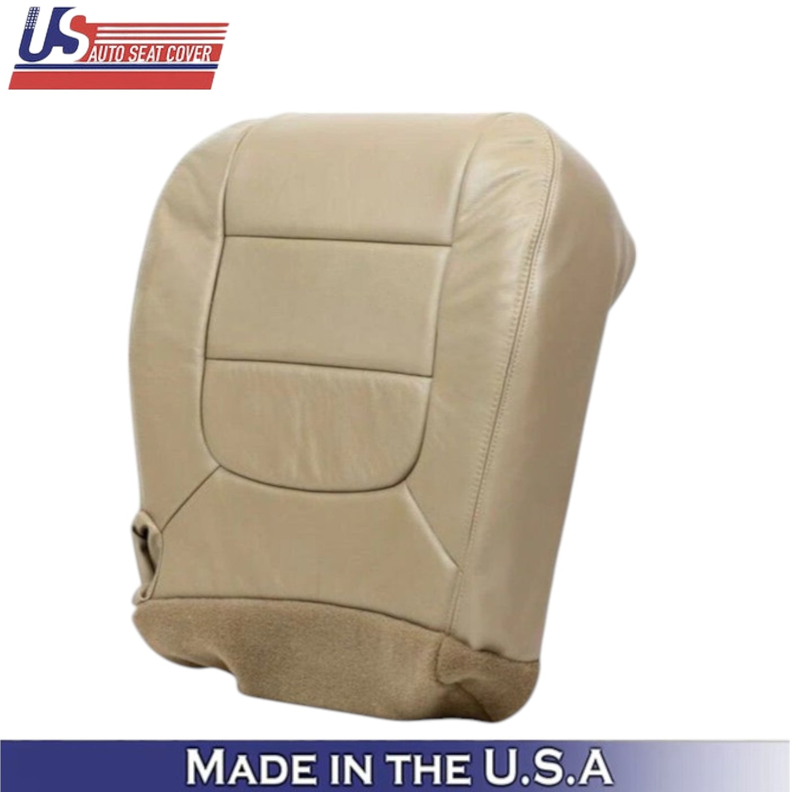2002-2003 For Ford F150 Lariat Leather Passenger Bottom Replacement Cover Tan