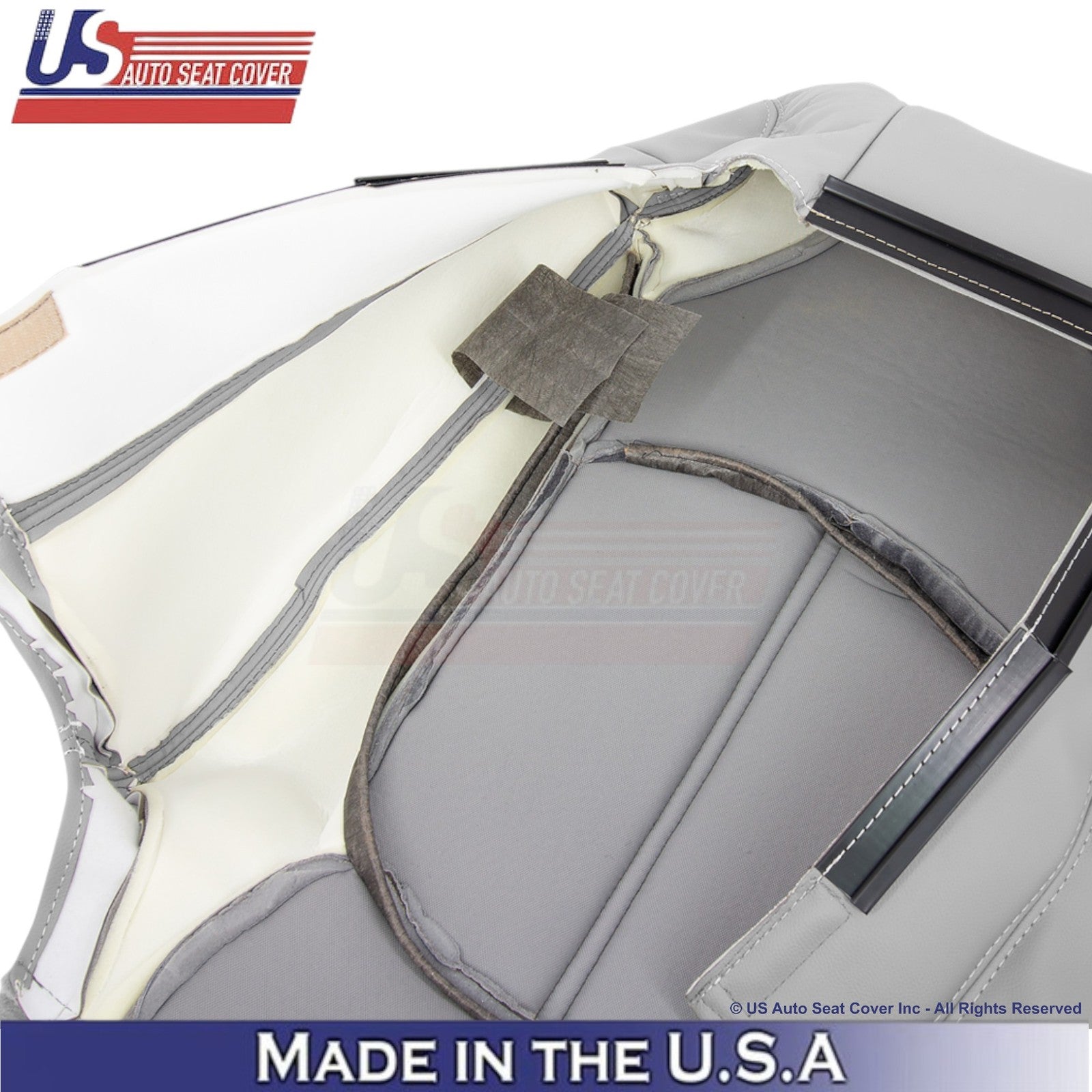 2013-2016 Fits GMC Acadia Leatherette Front Replacement Seat Covers Lt. Titanium