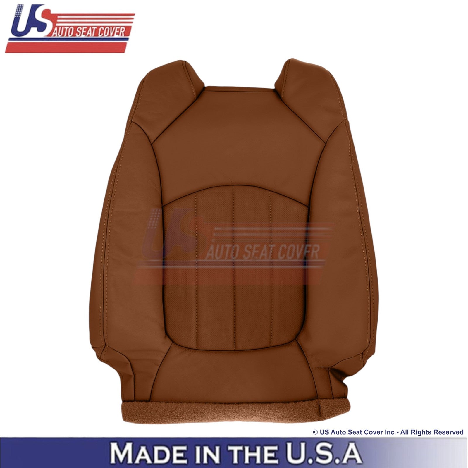 2015-2017 Fits Chevy Traverse Genuine Leather Perf. Front Seat Covers Saddle Up