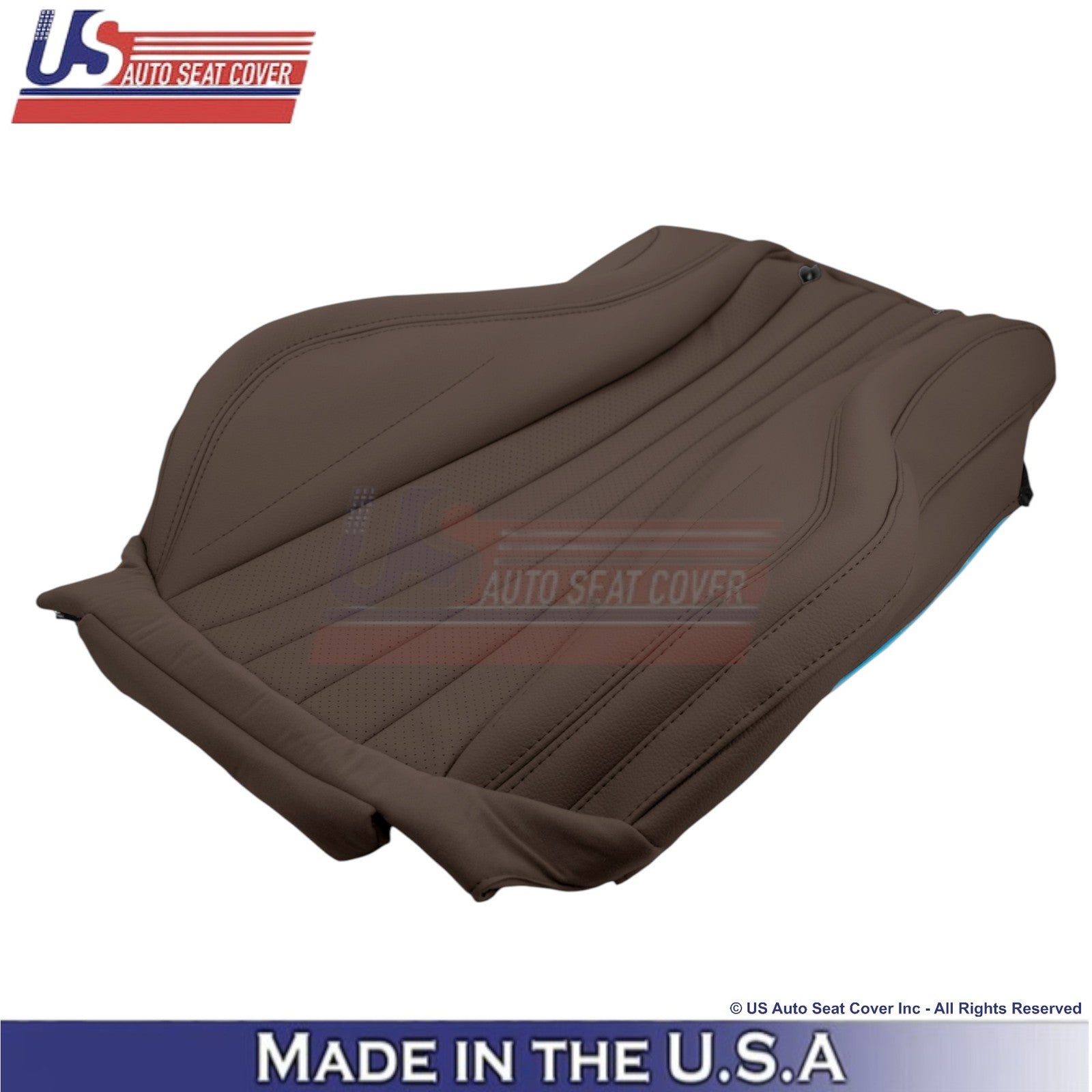 2017-2023 Fits Mercedes Benz E-Class Genuine Leather Front Top Covers Nut Brown