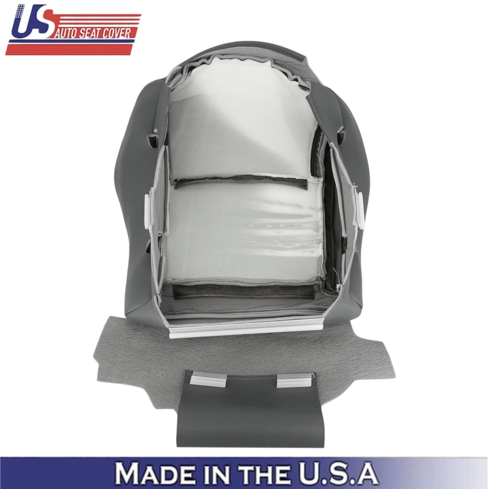 2003-2005 For Honda Pilot Leatherette Driver Bottom Seat Cover Olive Gray