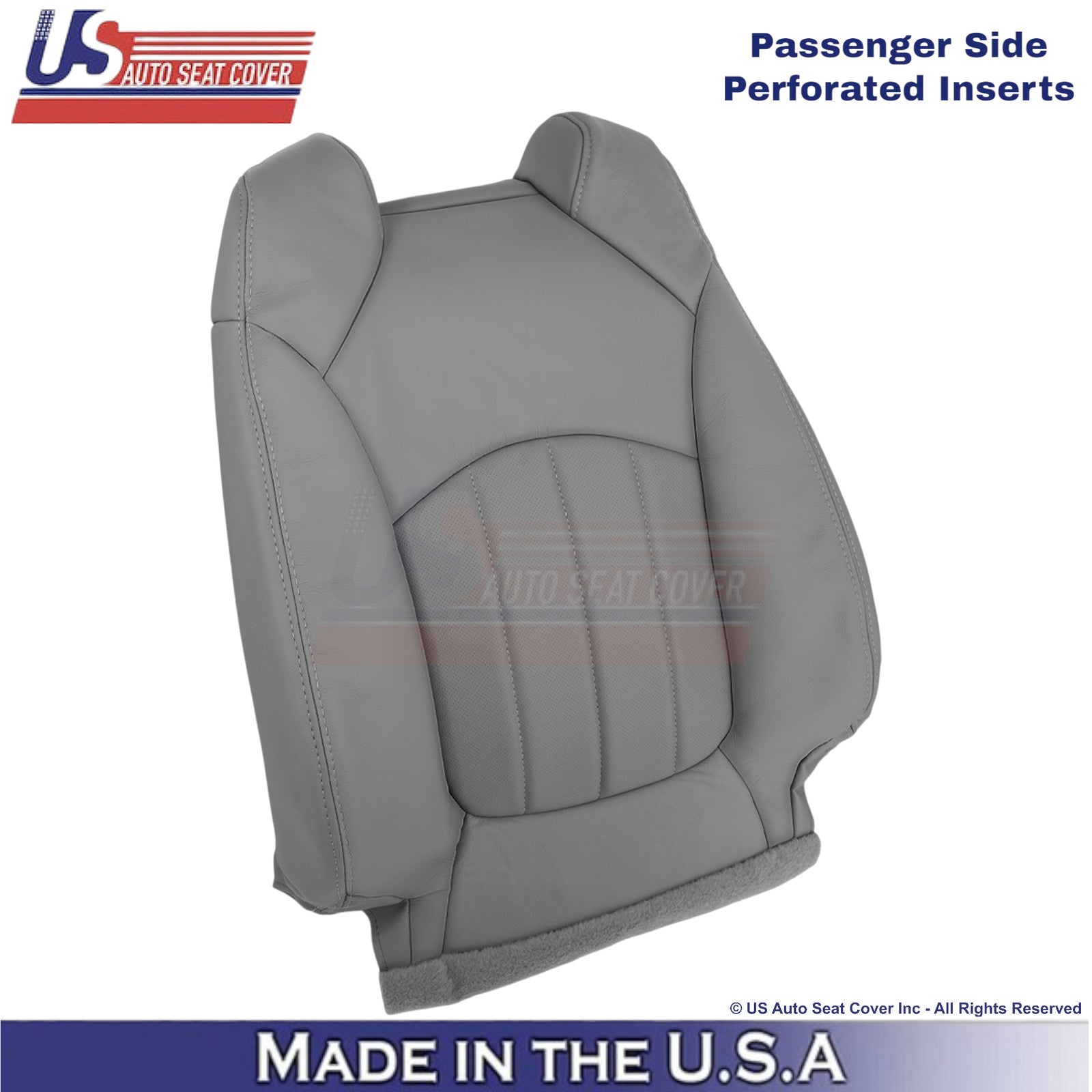 2013-2017 For Buick Enclave Leather Passenger Replacement Seat Cover Titanium