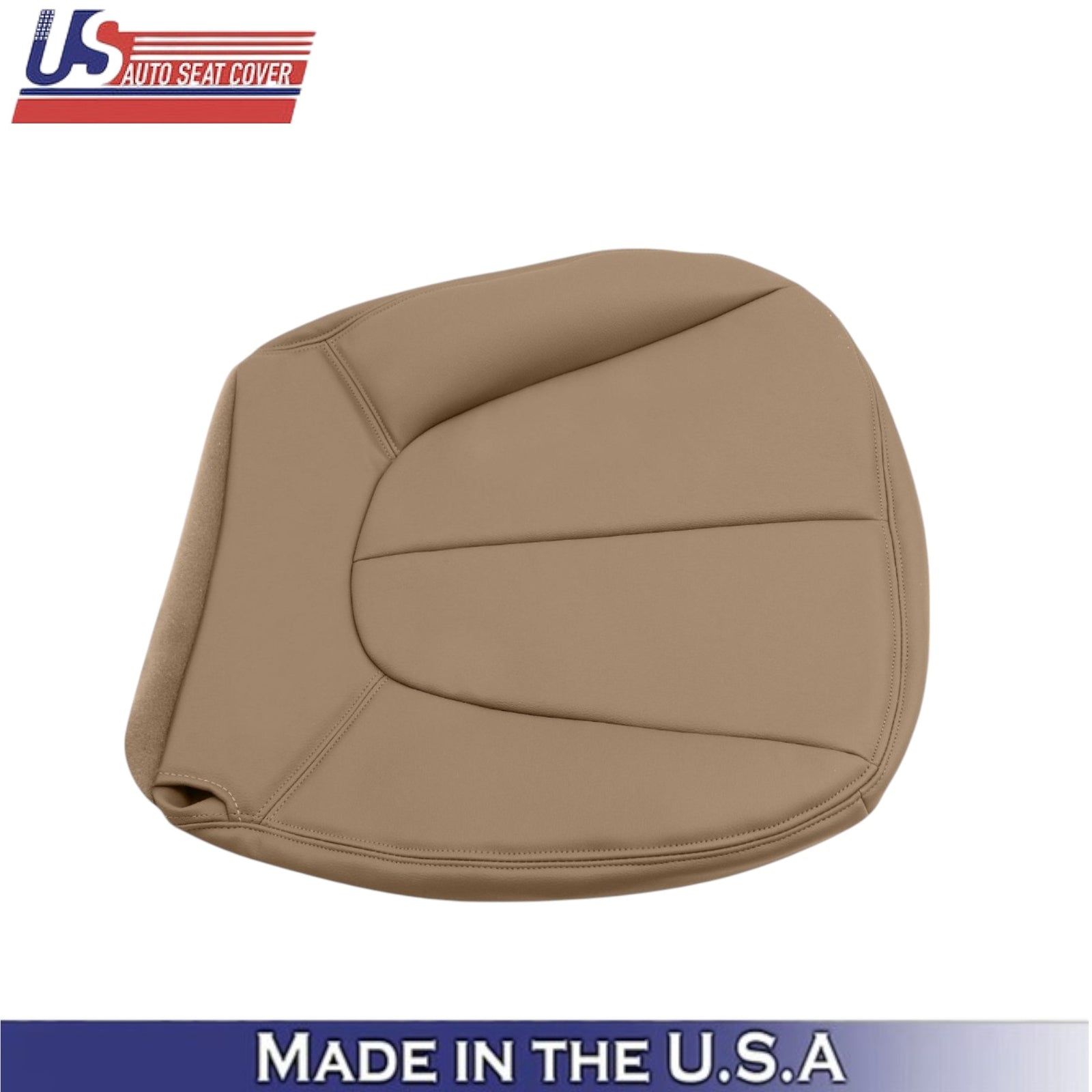 1997-2002 For Ford Expedition XLT Eddie Bauer Leather Front Bottom Covers Tan