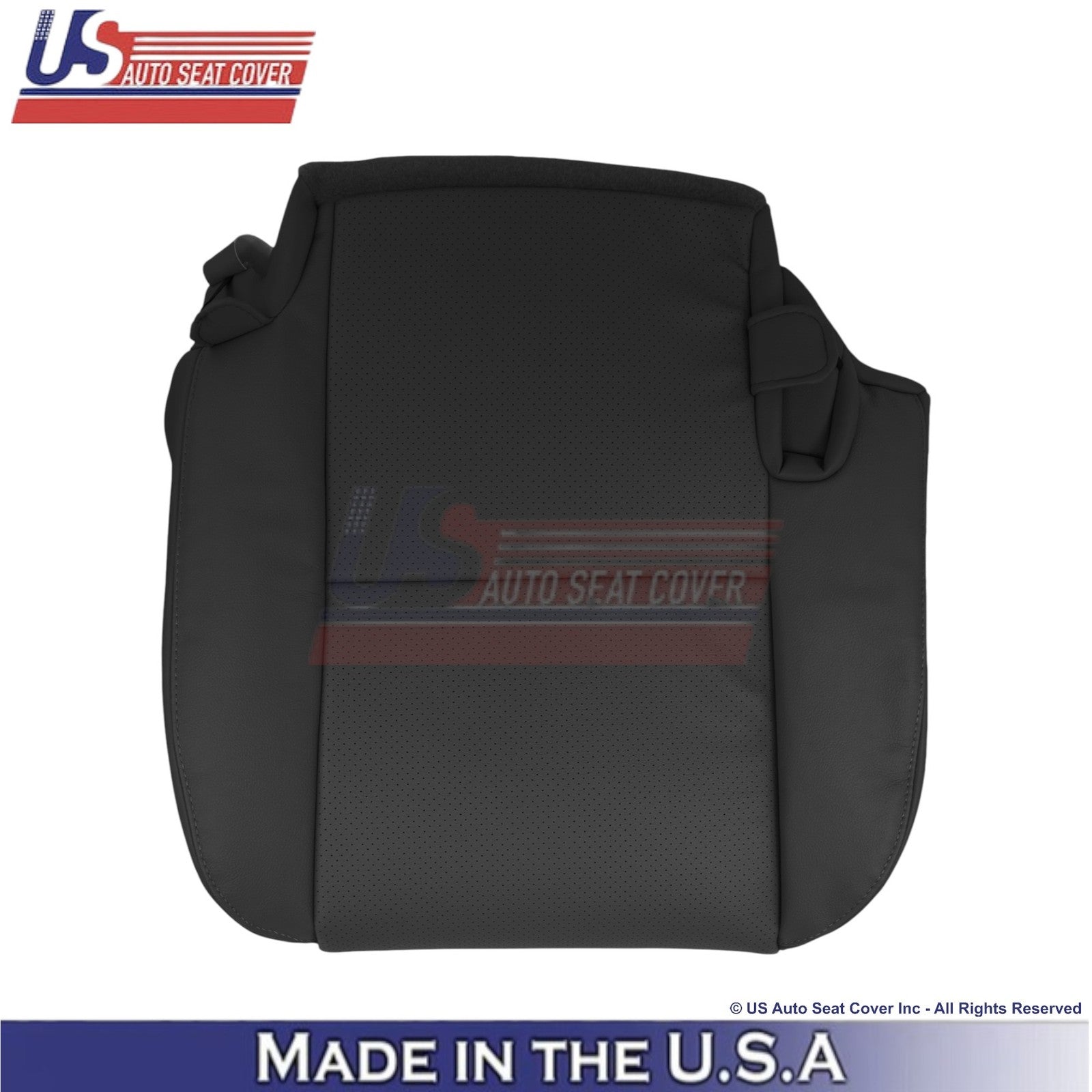 2010-2013 Fits Toyota Tundra Leather Perf. Rear Bottom Replacement Covers Black