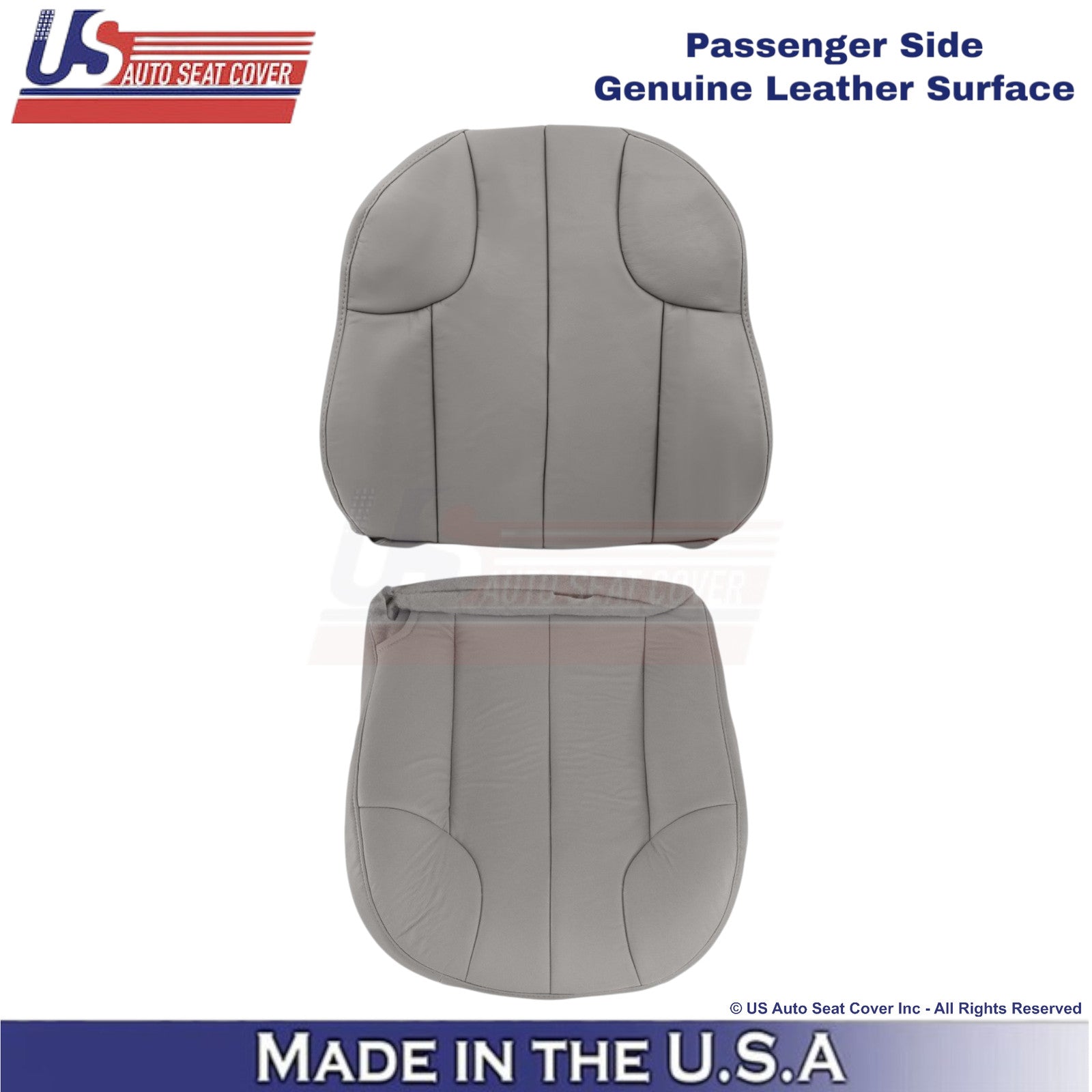 1999-2001 For Jeep Grand Cherokee Genuine Leather Front Passenger Covers Taupe