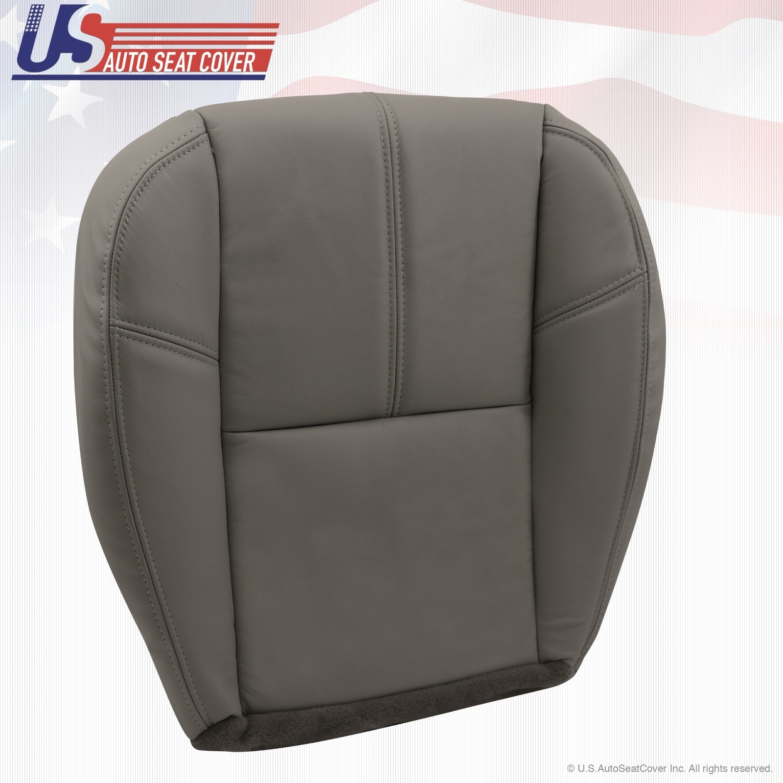 2007 to 2014 Fits GMC Sierra Work Truck Driver Bottom Synthetic Seat Cover Gray