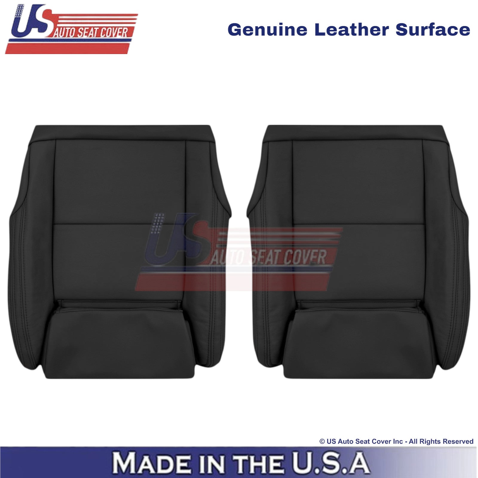 2016-2019 For Mercedes-Benz CLA250 Front Bottom Genuine Leather Covers Black