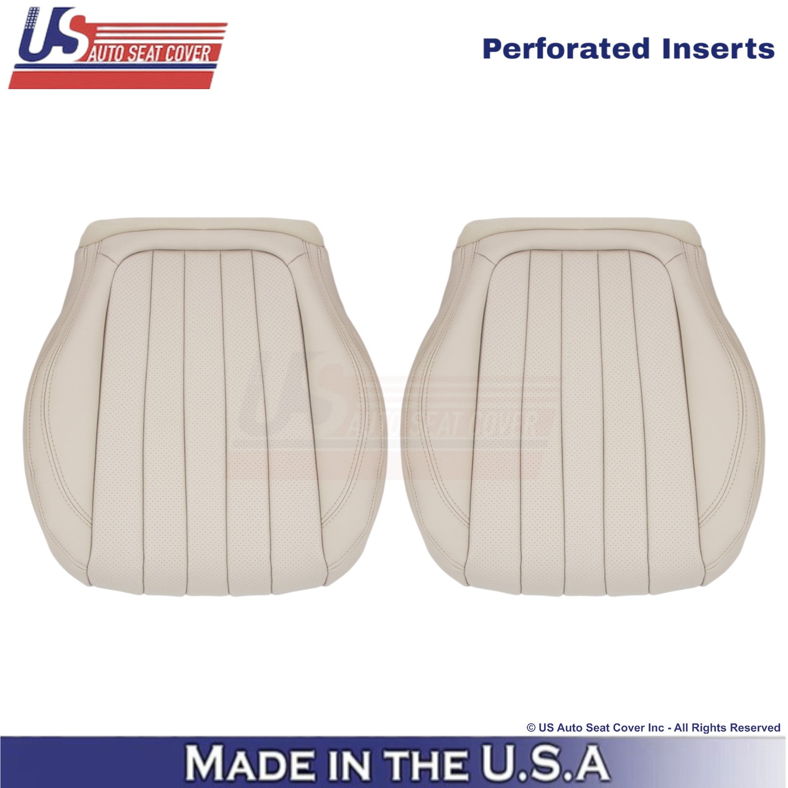 2017-2023 Fits Mercedes Benz E-Class Leather Front Bottom Seat Covers Macchiato