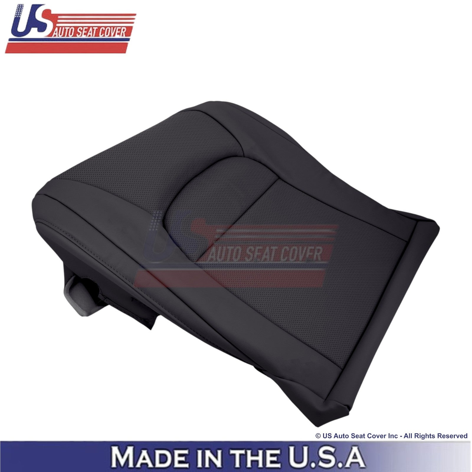 2008-2021 For Toyota Land Cruiser Genuine Leather Perf Front Bottom Covers Black