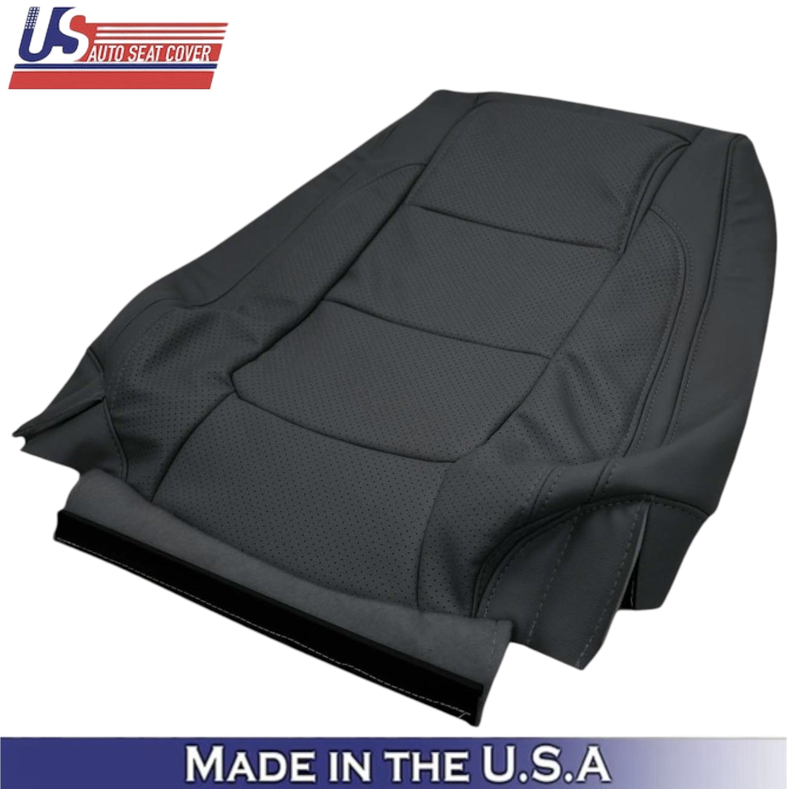 2011-2015 For Ford Explorer Limited Leatherette Front Top Covers Charcoal Black