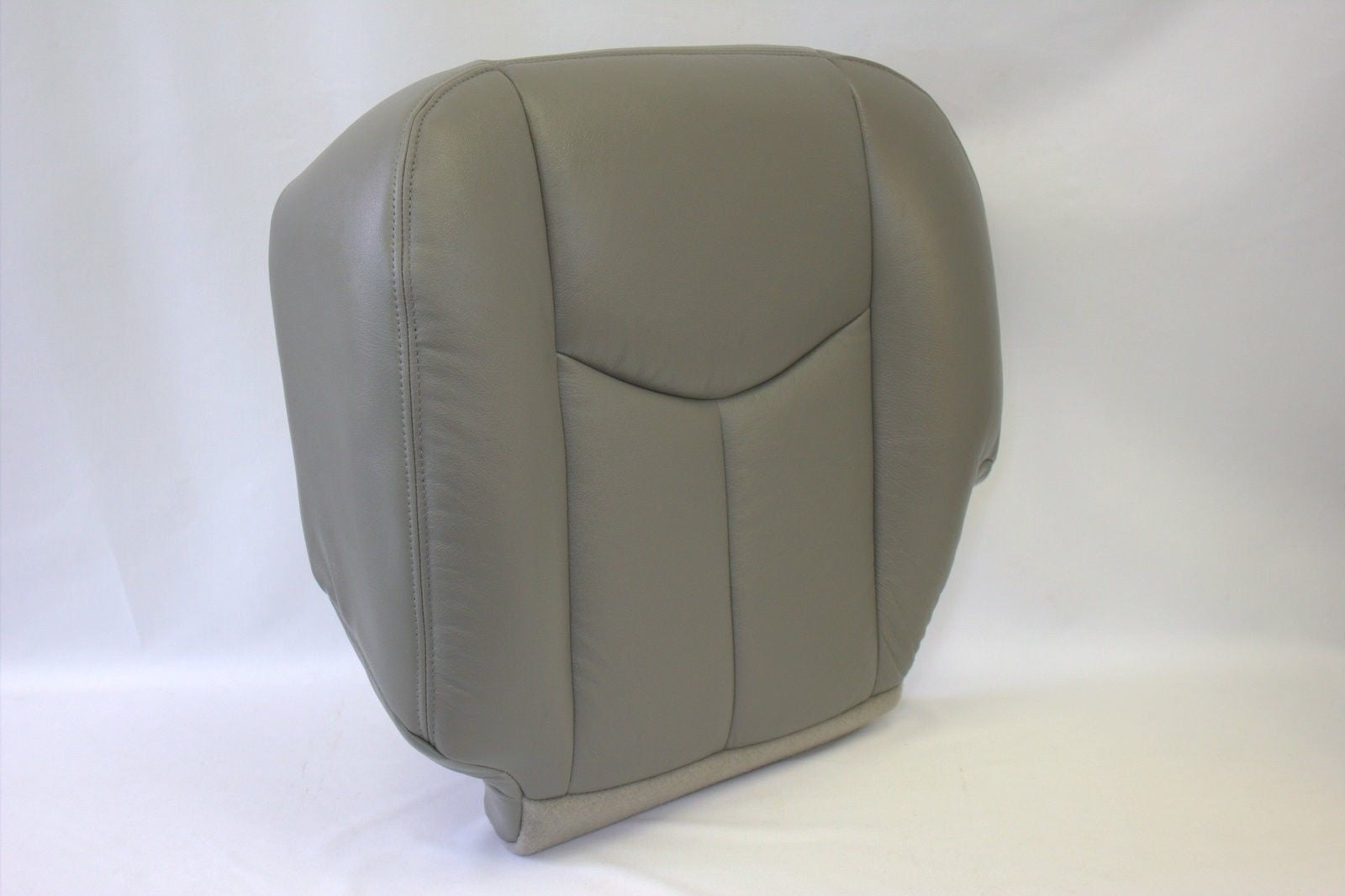 2003 2004 2005 2006 Chevy Silverado Passen Bottom Leather Seat Cover pewter gray