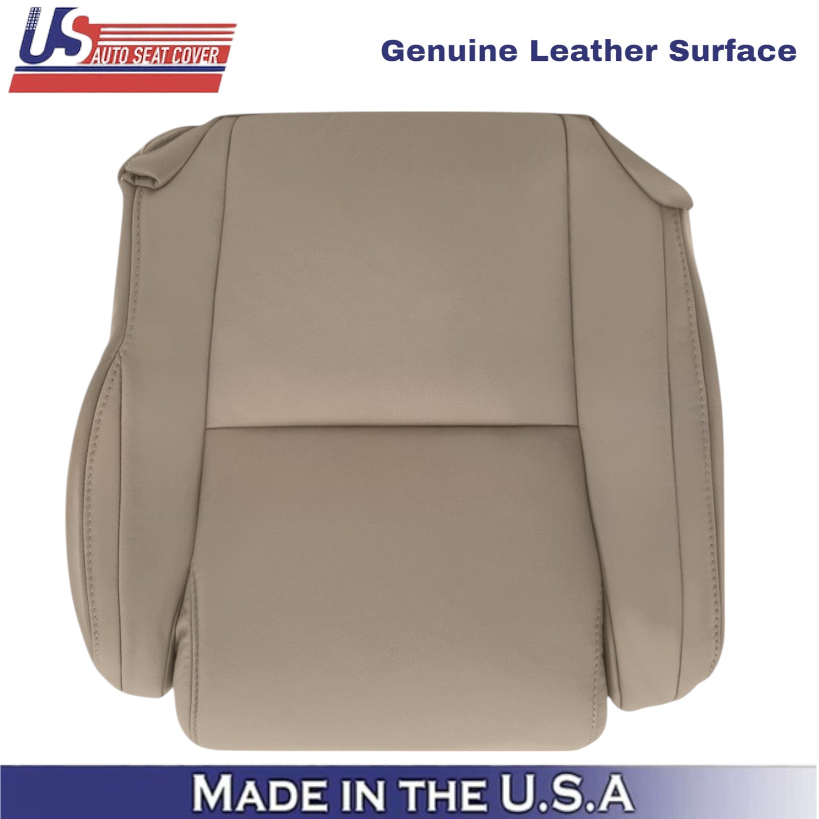 2007-2013 For Toyota Tundra Genuine Leather front Replacement Covers Sand Beige
