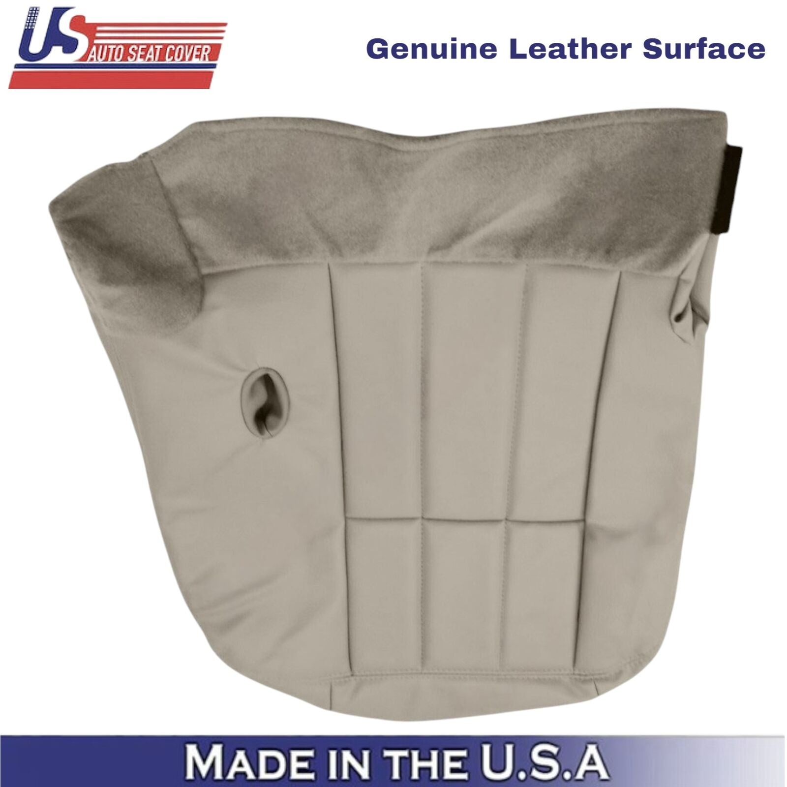 2003-2005 For Mercury Grand Marquis Genuine Leather Front Seat Covers Parchment