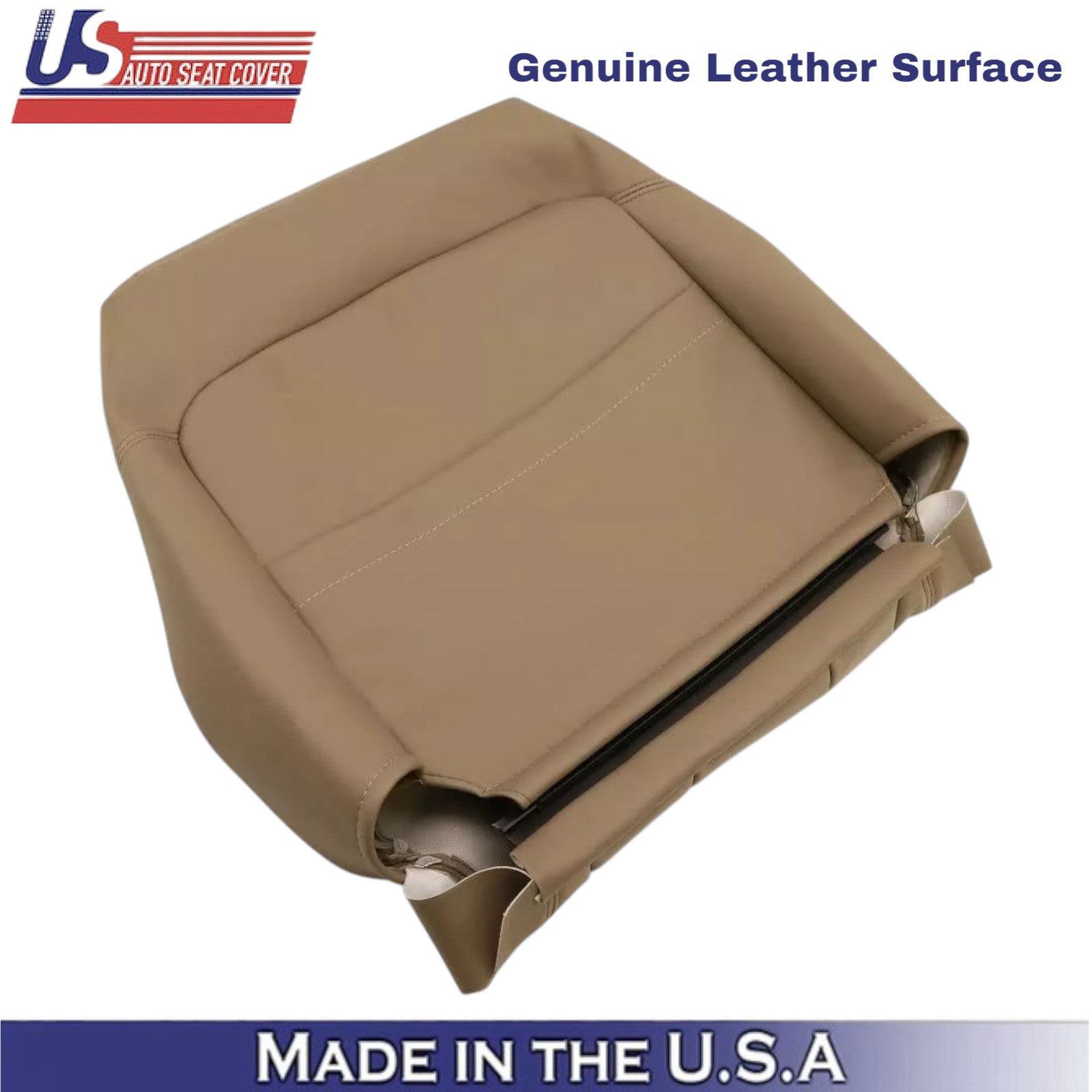 1996-2002 For Toyota 4Runner Limited Leather Driver Top Seat Cover Oak Tan