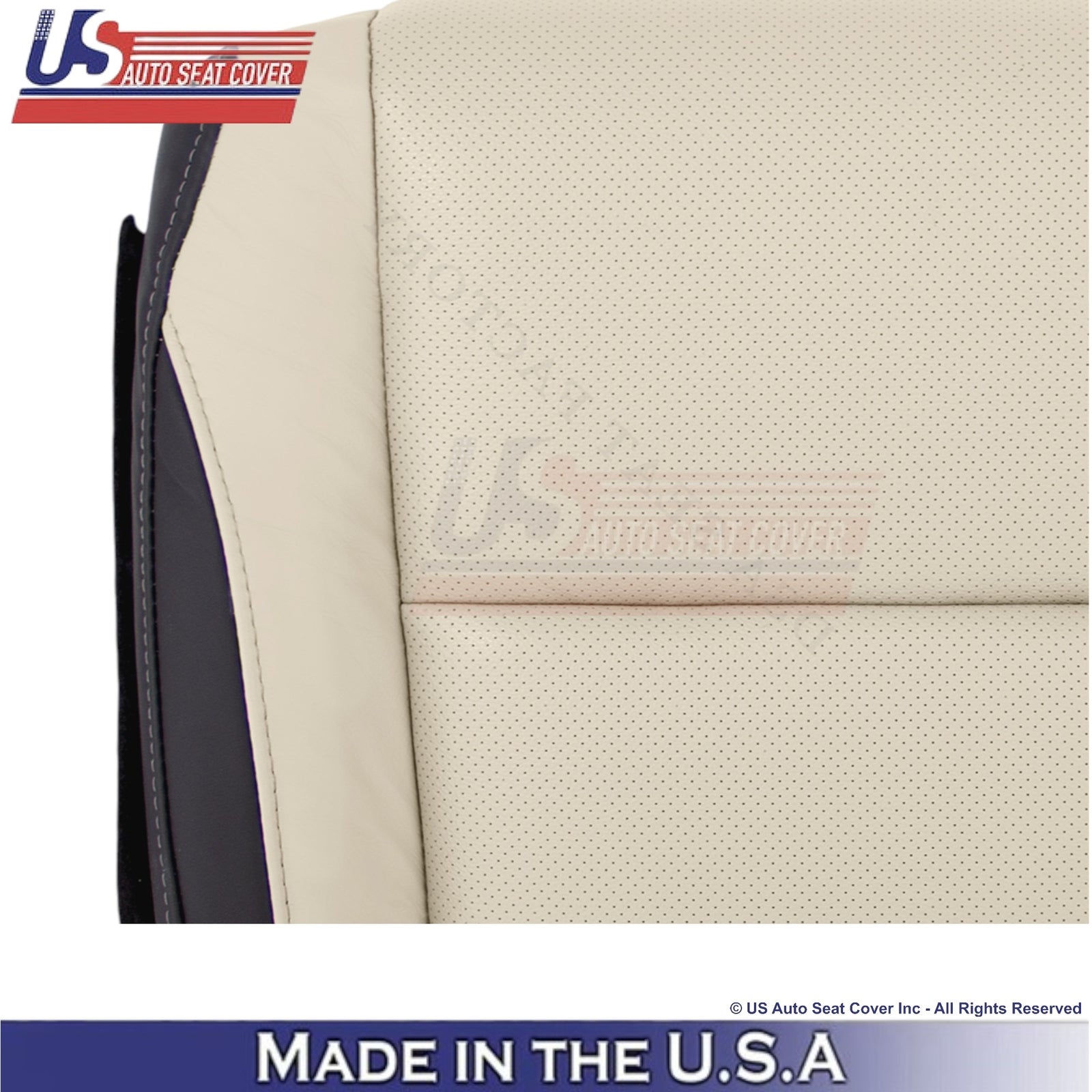 2016-2022 For Lexus RX350 RX450h Leather Driver Bottom Seat Cover Parchment
