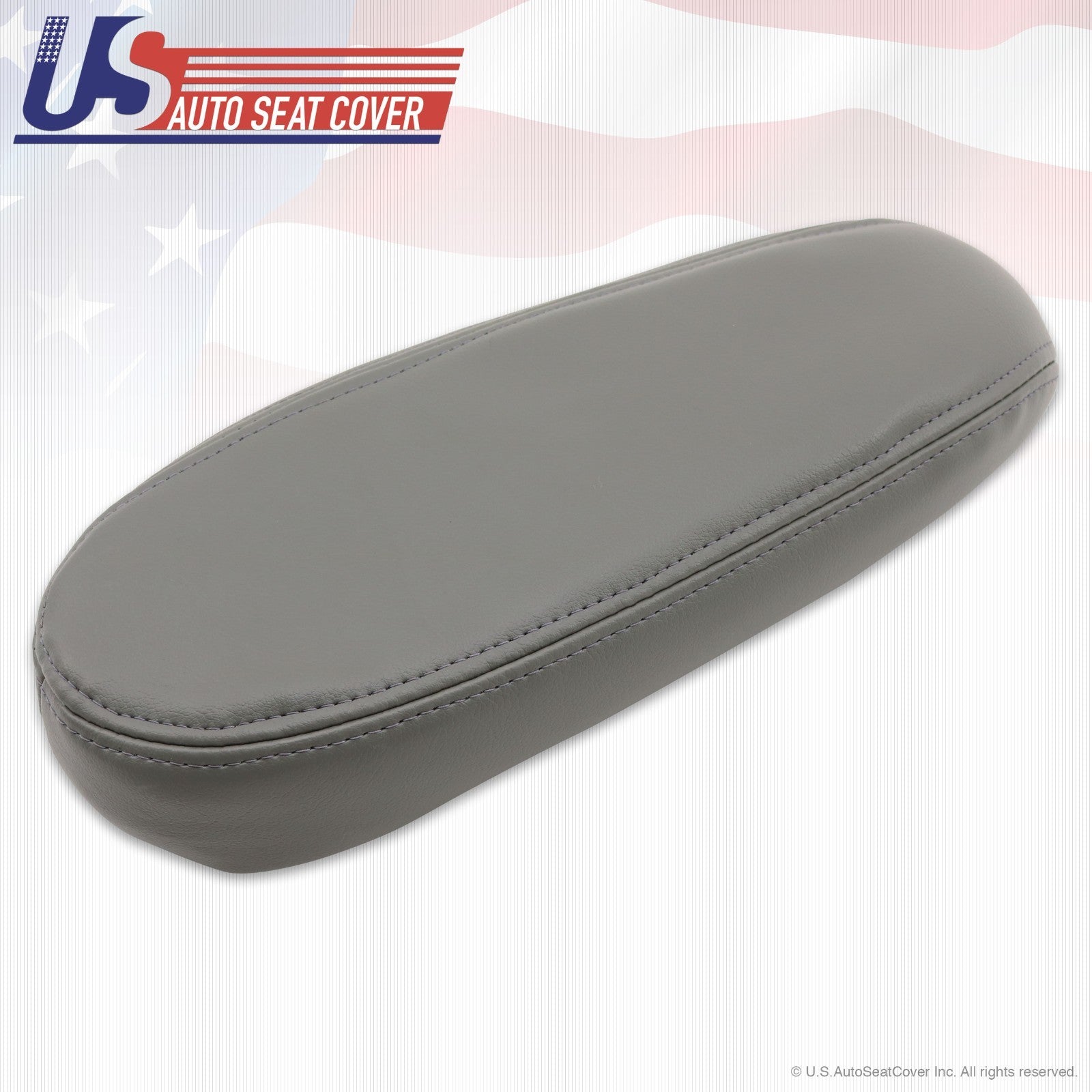 2002 to 2007 Ford F250 F350 Lariat Bottom Leather Seat and Armrest Cover Gray