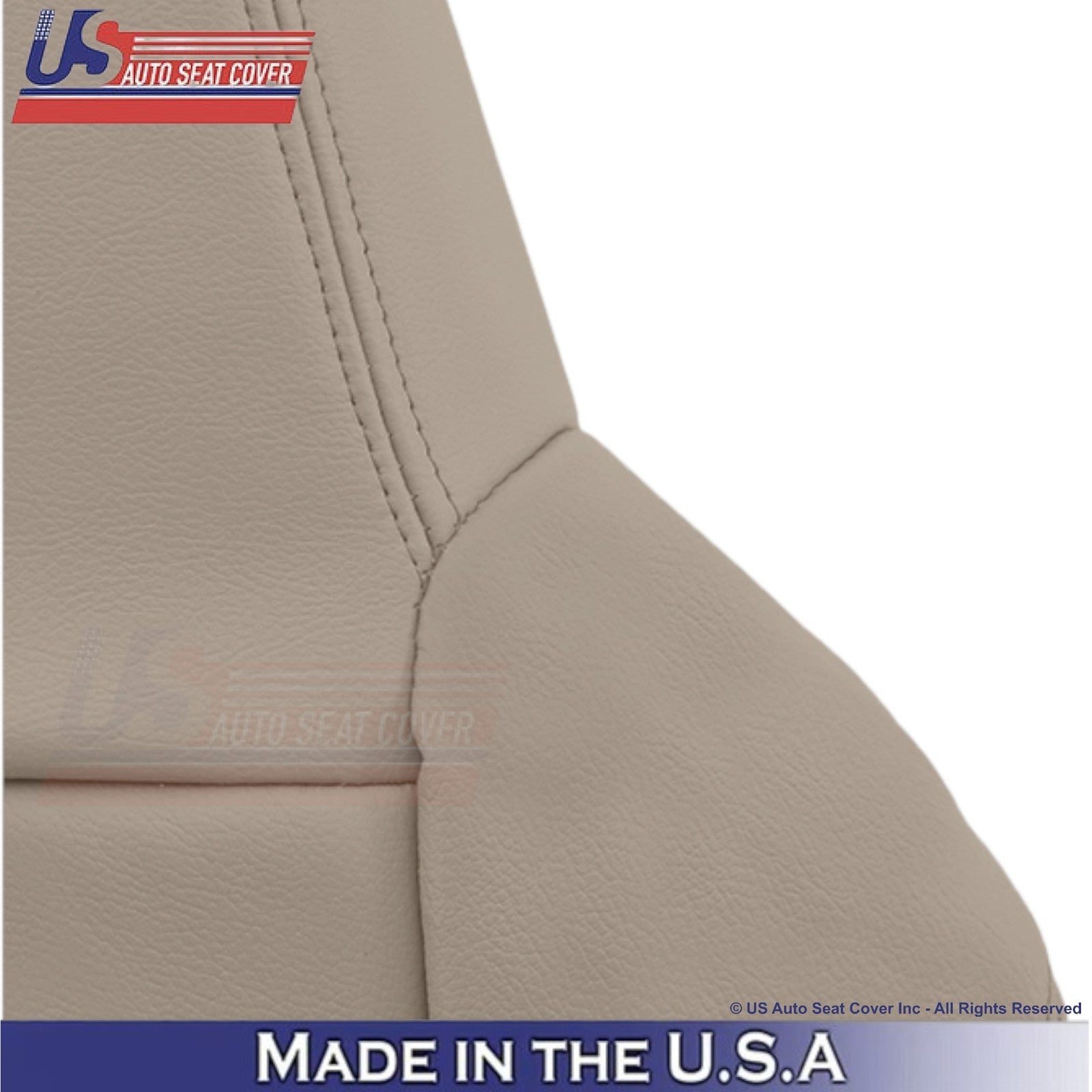2003-2004 Fits Ford F250 F350 Lariat Leather Front OEM Replacement Covers Tan