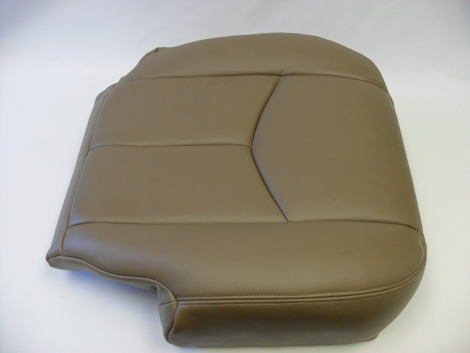 2003 To 06 Chevy Silverado Driver Top Lean Back & Bottom Leather Seat Covers Tan