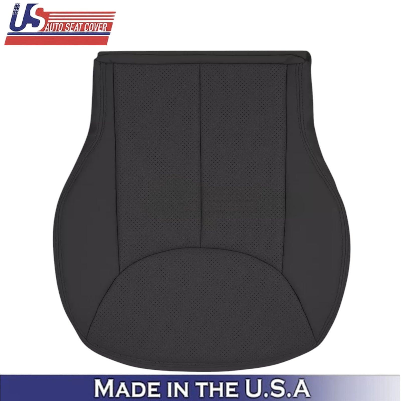 2003-2007 for Mercedes Benz R230 SL500 Front Seat Covers Genuine Leather Black
