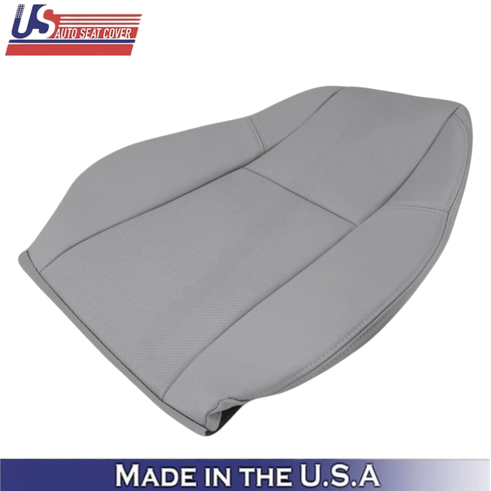 2009-2014 For GMC Sierra Denali Genuine Leather Front Top Covers Light Titanium