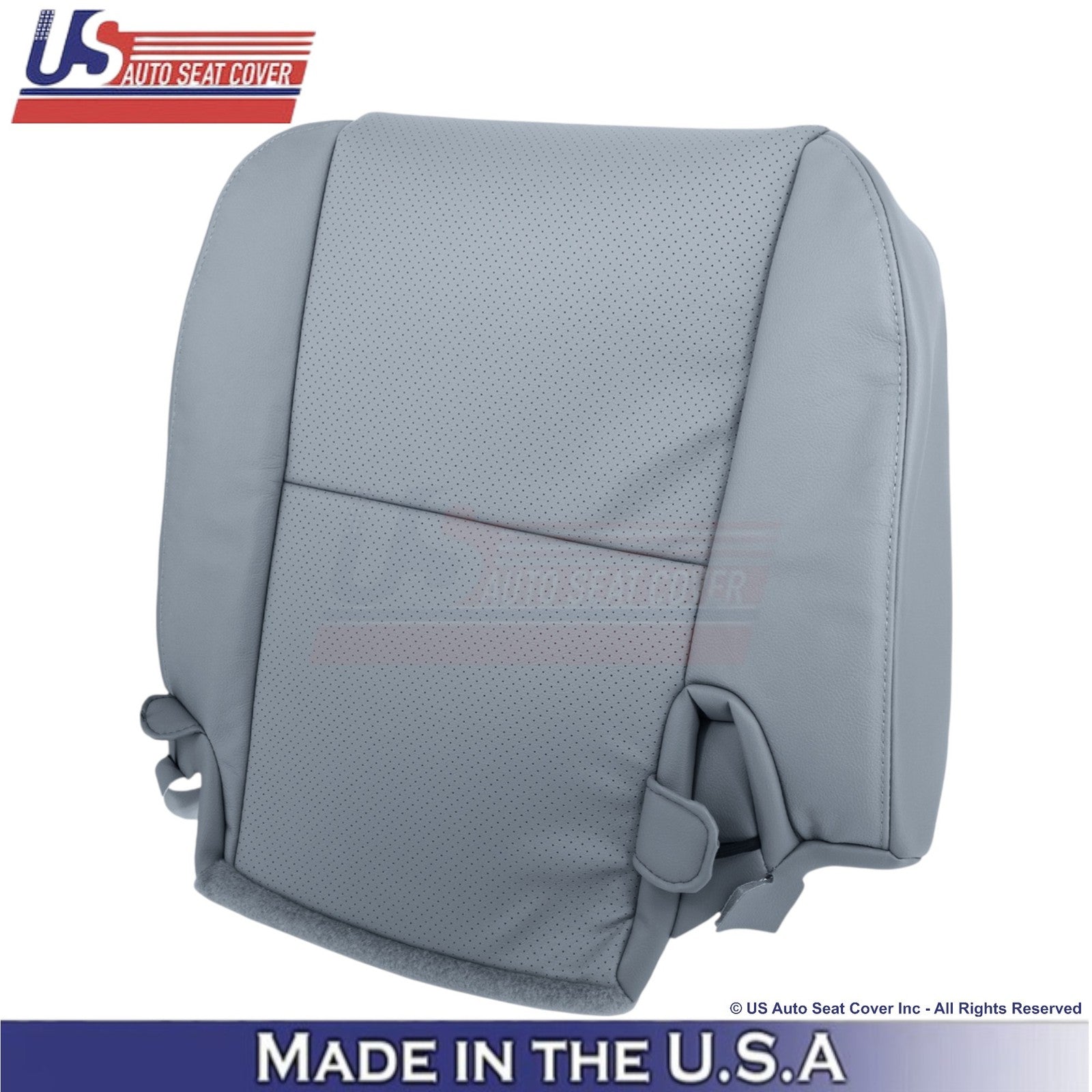 2007-2013 Fits Toyota Tundra Leatherette Perf. Rear Bottom Seat Covers Graphite